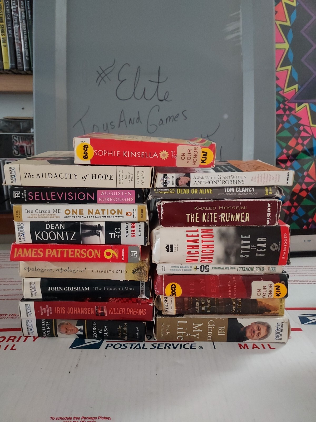 Lot Of 28 Audiobooks On CD, Mystery, Thriller, Political, &more! T3#66