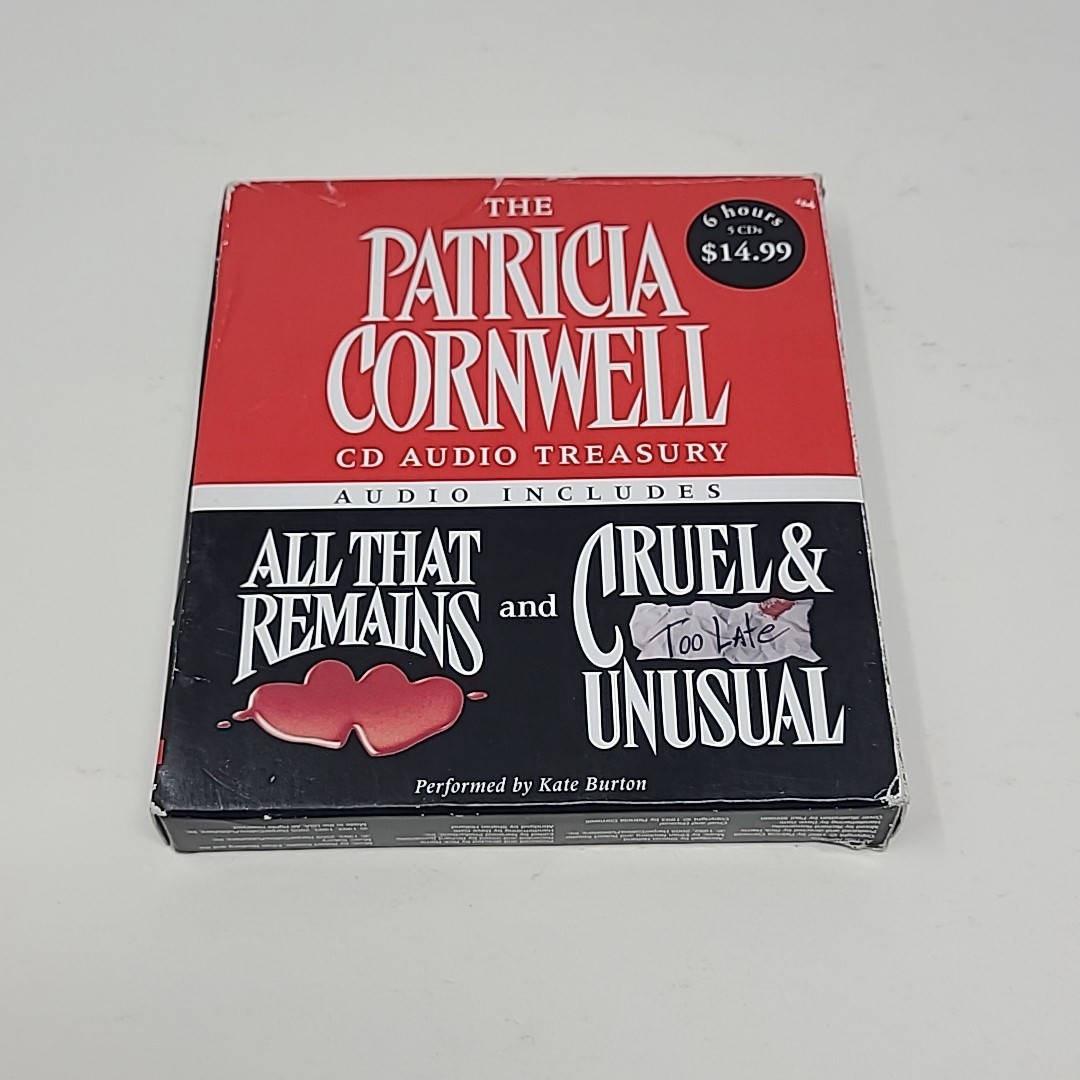 Patricia Cornwell All That Remains Cruel Unusual Audio Book CD Lot Unabridged