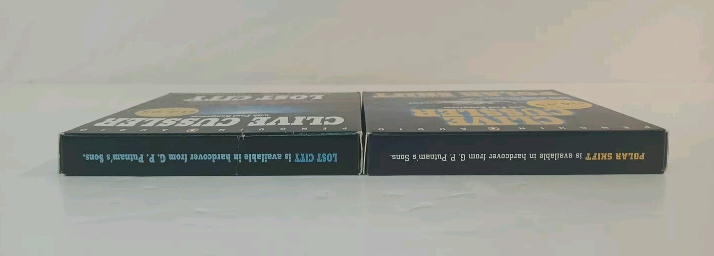 Set Of 2 -Lost City (NUMA Files) & Polar Shift — Audiobook CDs By Clive Cussler