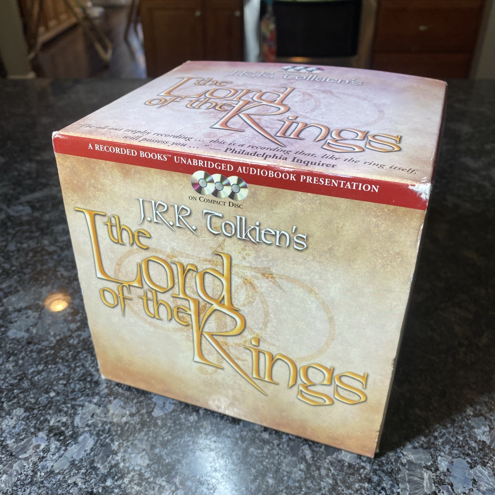 Lord of the Rings Trilogy Box Set J.R.R. Tolkien CDs Unabridged Audiobooks 52 Hr