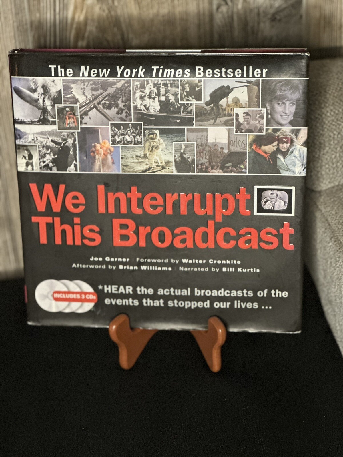 We Interrupt This Broadcast ~ Bk+3CDs Joe Garner, Walter Cronkite, Bill Kurtis