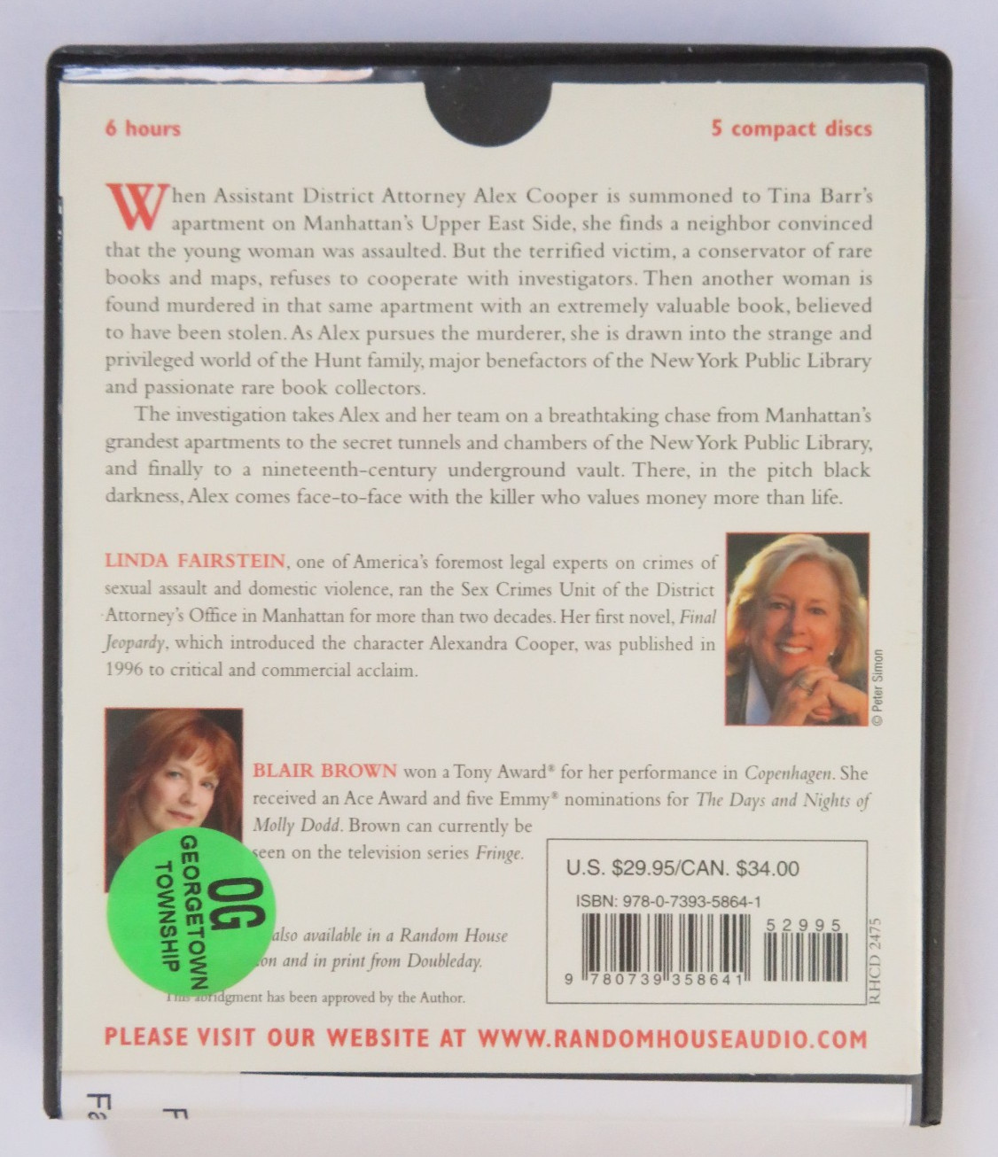 Lot of 6 Audiobooks on CD — Suspense — The Ghost TWISTED Lethal Legacy DESPERATE