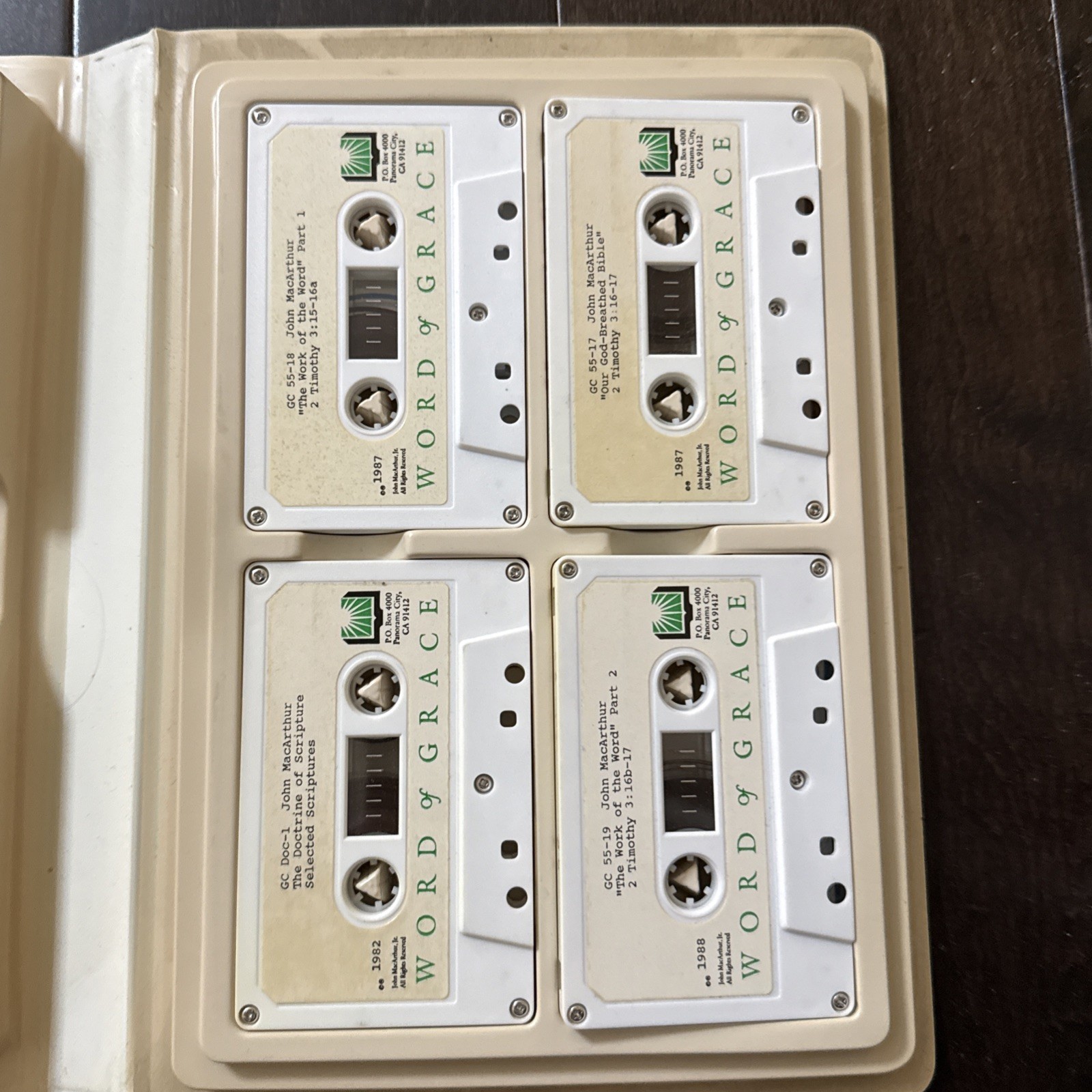 THE TRANSFORMING POWER OF SCRIPTURE 2 TIMOTHY 3:15-17 — JOHN MACARTHUR Cassettes