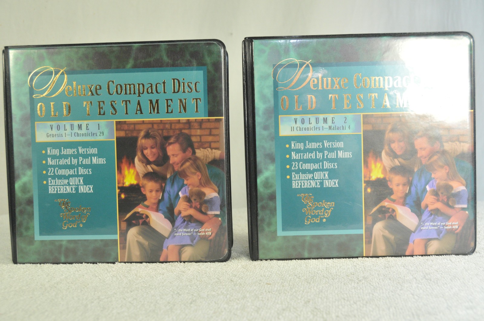 KJV Old Testament Volume 1 And 2 Deluxe 45 Audio CDs Set Paul Mims Narrator