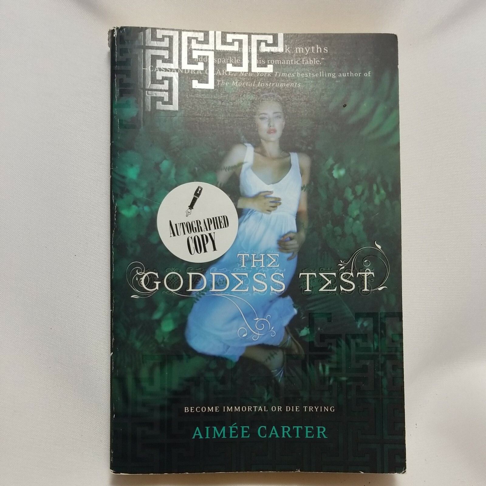 The Goddess Test by Aimee Carter, SIGNED Paperback