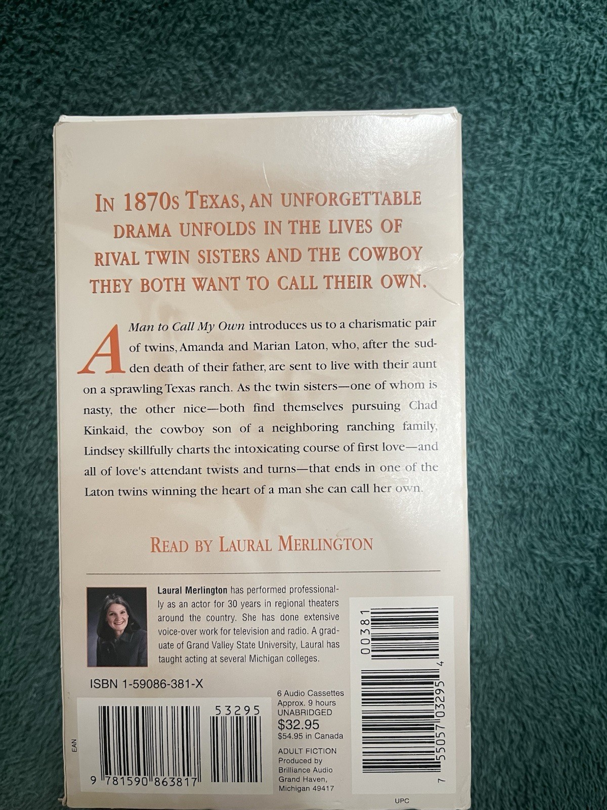Johanna Lindsey A Man To Call My Own Audiobook 6 Cassettes 9 Hours 2003