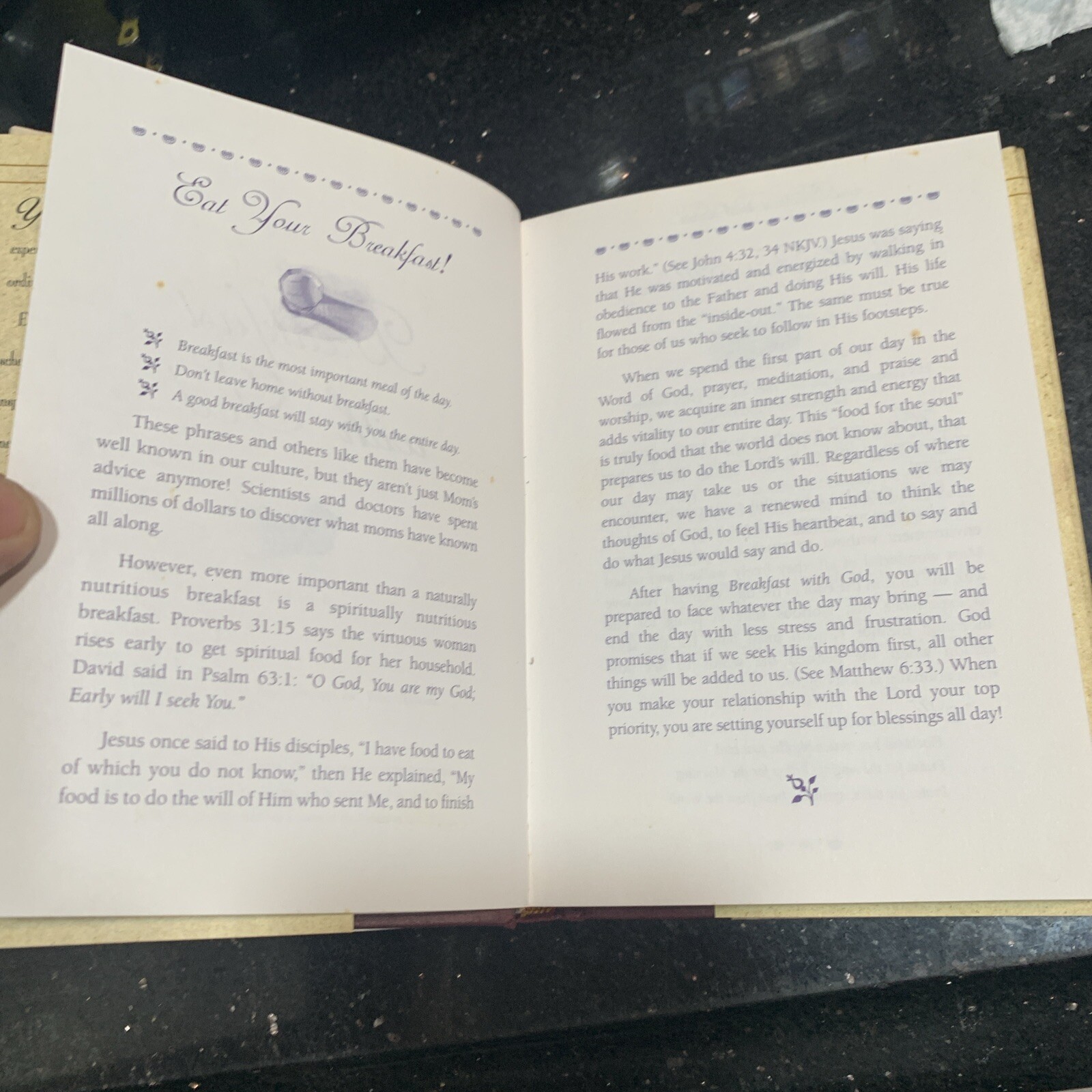 Breakfast with God: Inspiriational Thoughts to Start Your Day God’s Way