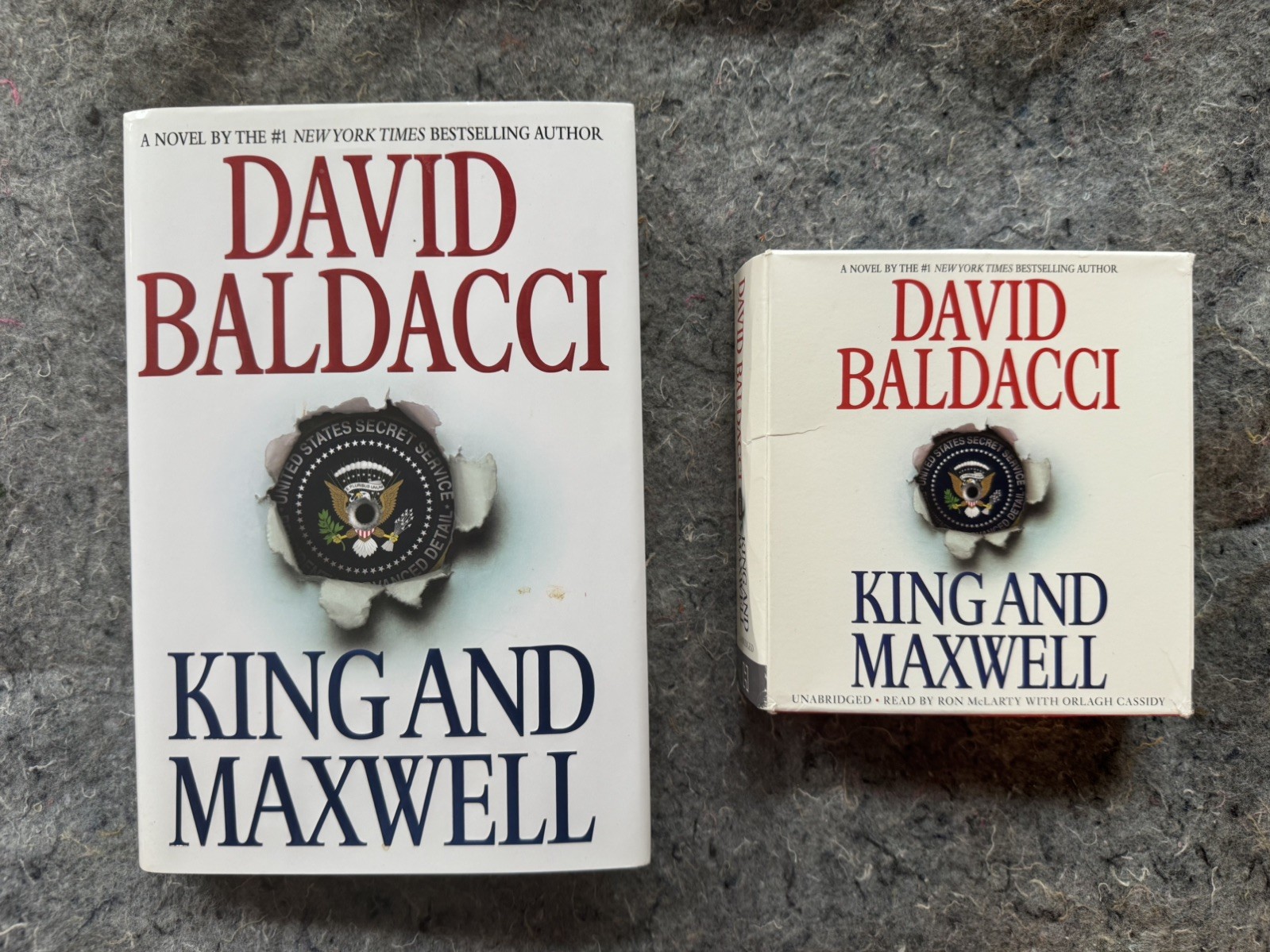 David Baldacci King and Maxwell Hardcover + Unabridged Audio CD Bundle