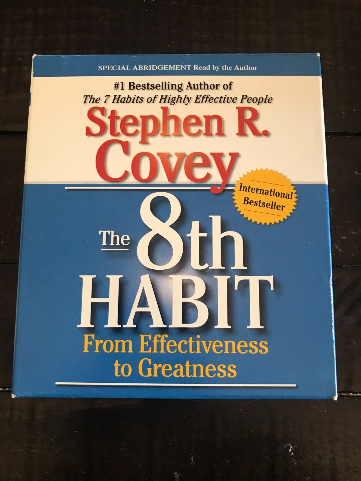 The 8th Habit From Effectiveness to Greatness Stephen R. Covey Audio CD 75 Min