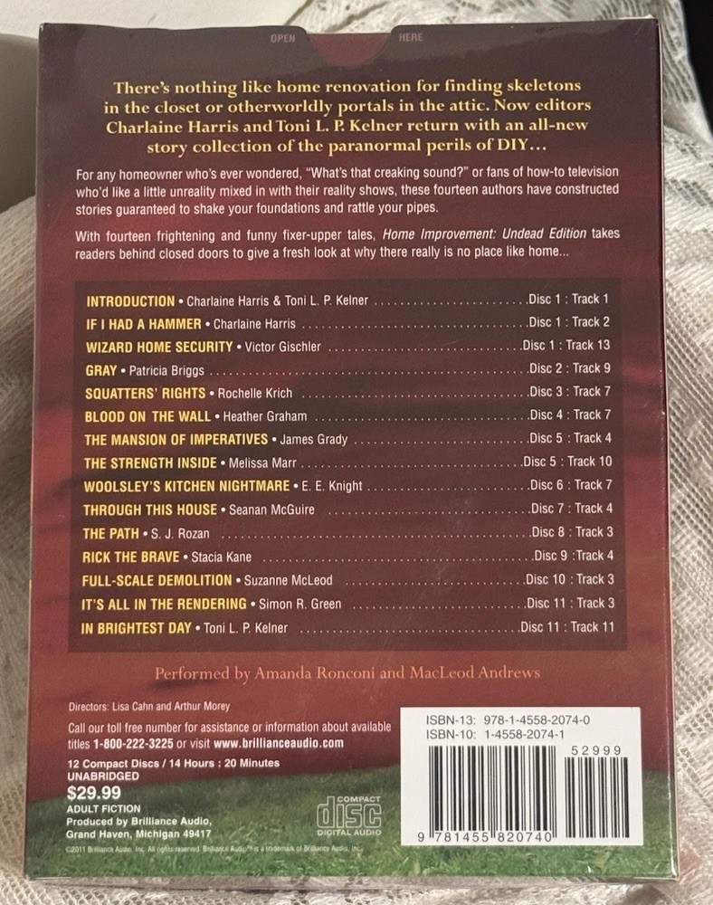 HOME IMPROVEMENT Undead Edition Charlaine Harris Patricia Briggs CD Unabridged