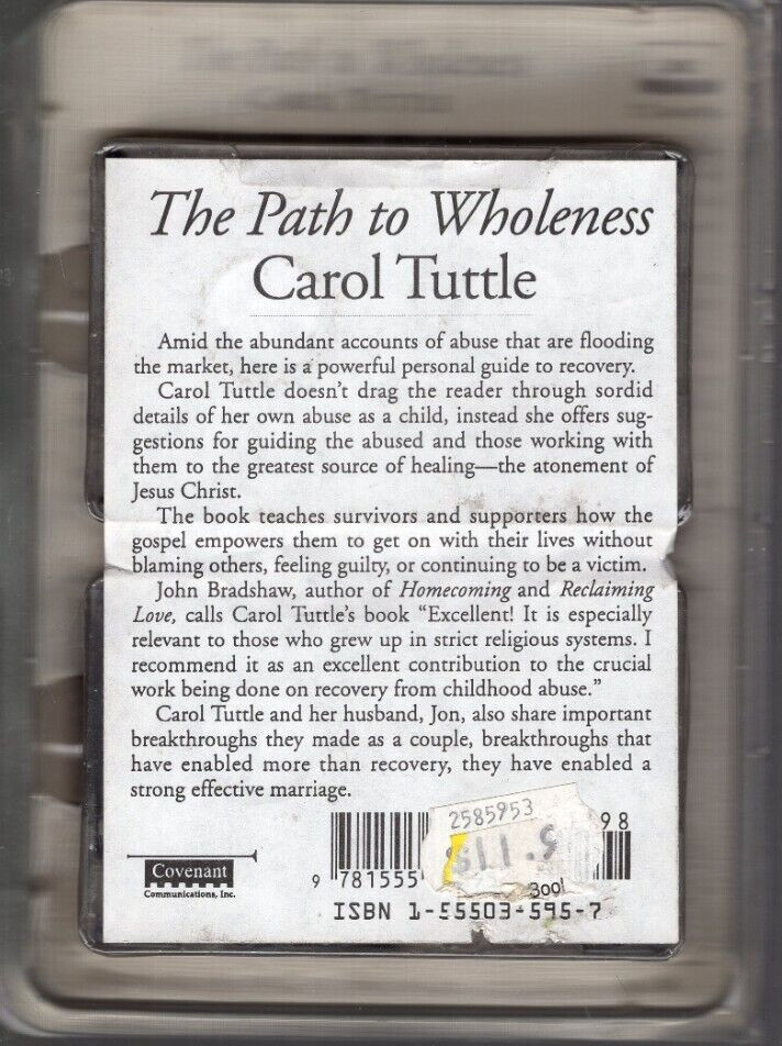 The Path to Wholeness Carol Tuttle 2 Cassettes Covenant Spiritual Healing Abuse