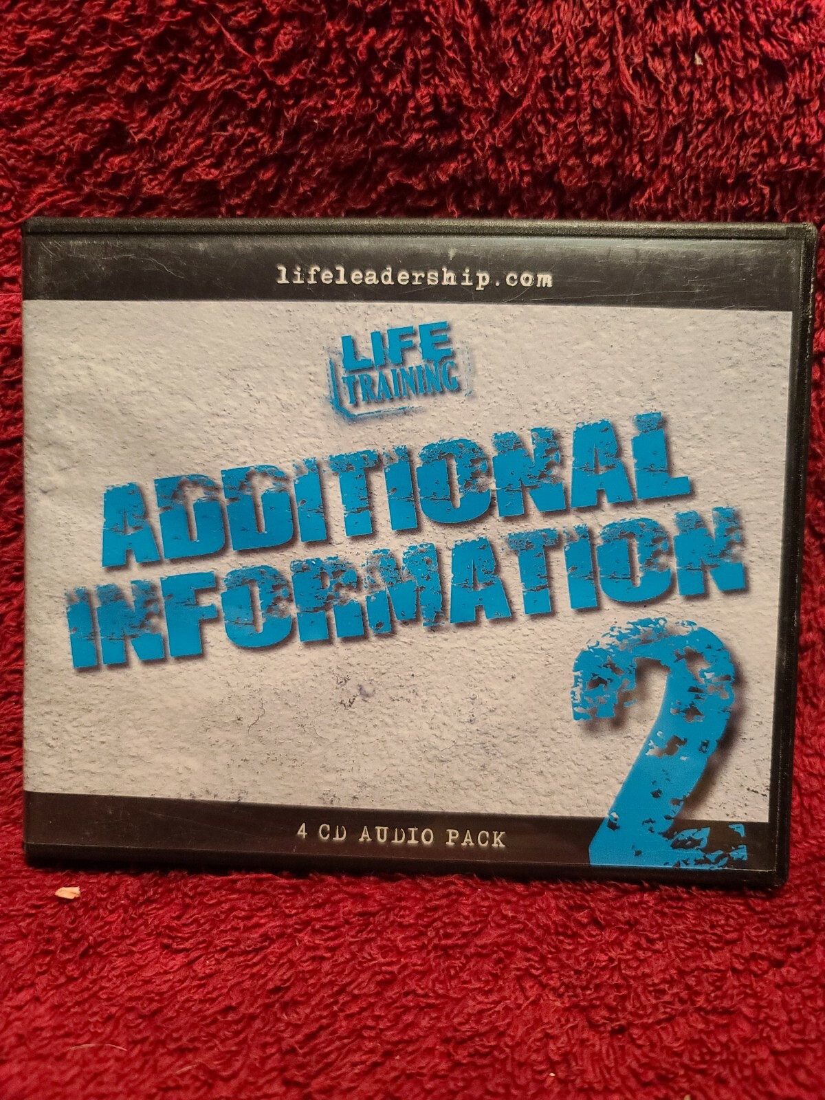 Shelf162i Audiobook~Life training- additional information 2- 4 cds