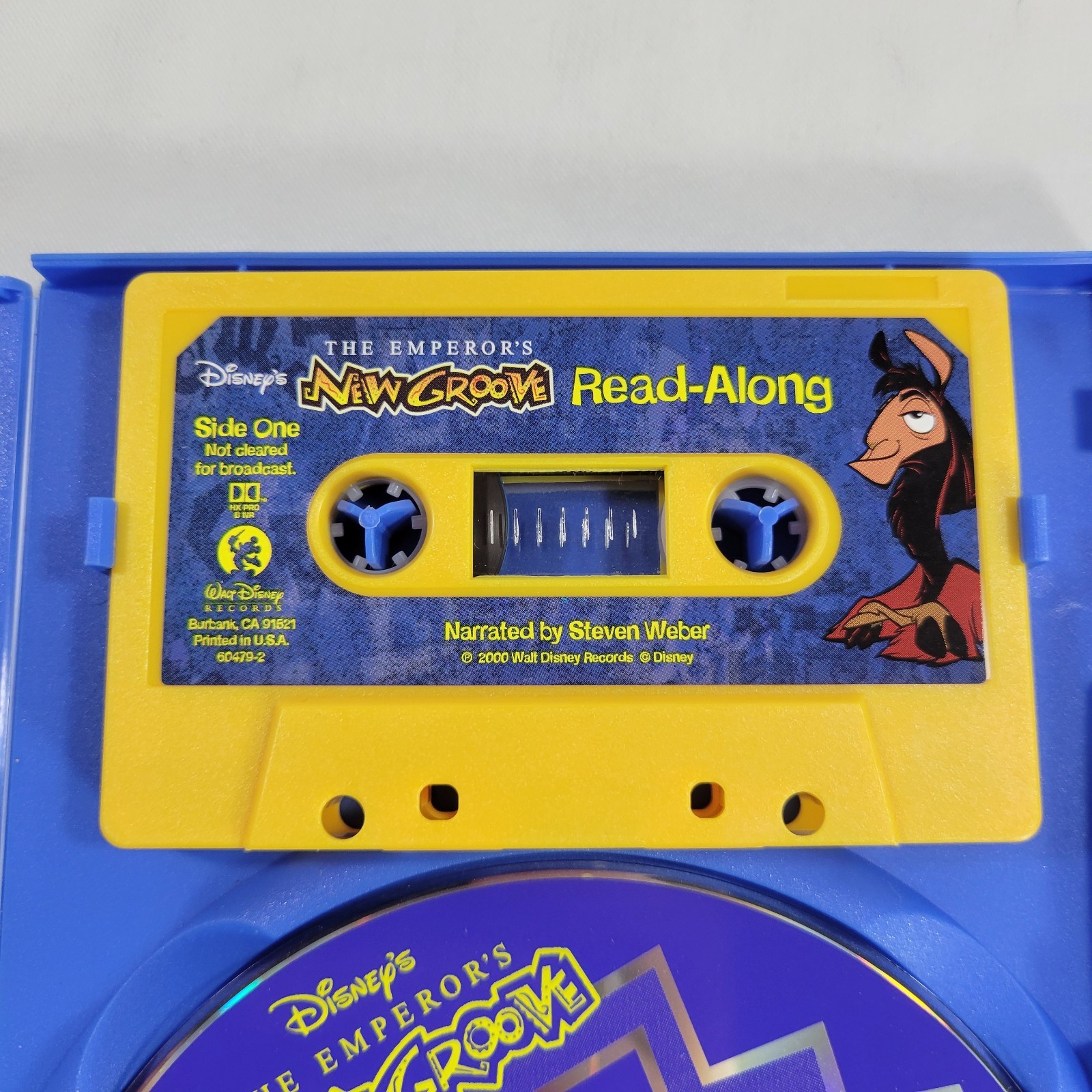 The Emperor’s New Groove CD Read-Along With Cassette Tape 2000 Disney Story USED