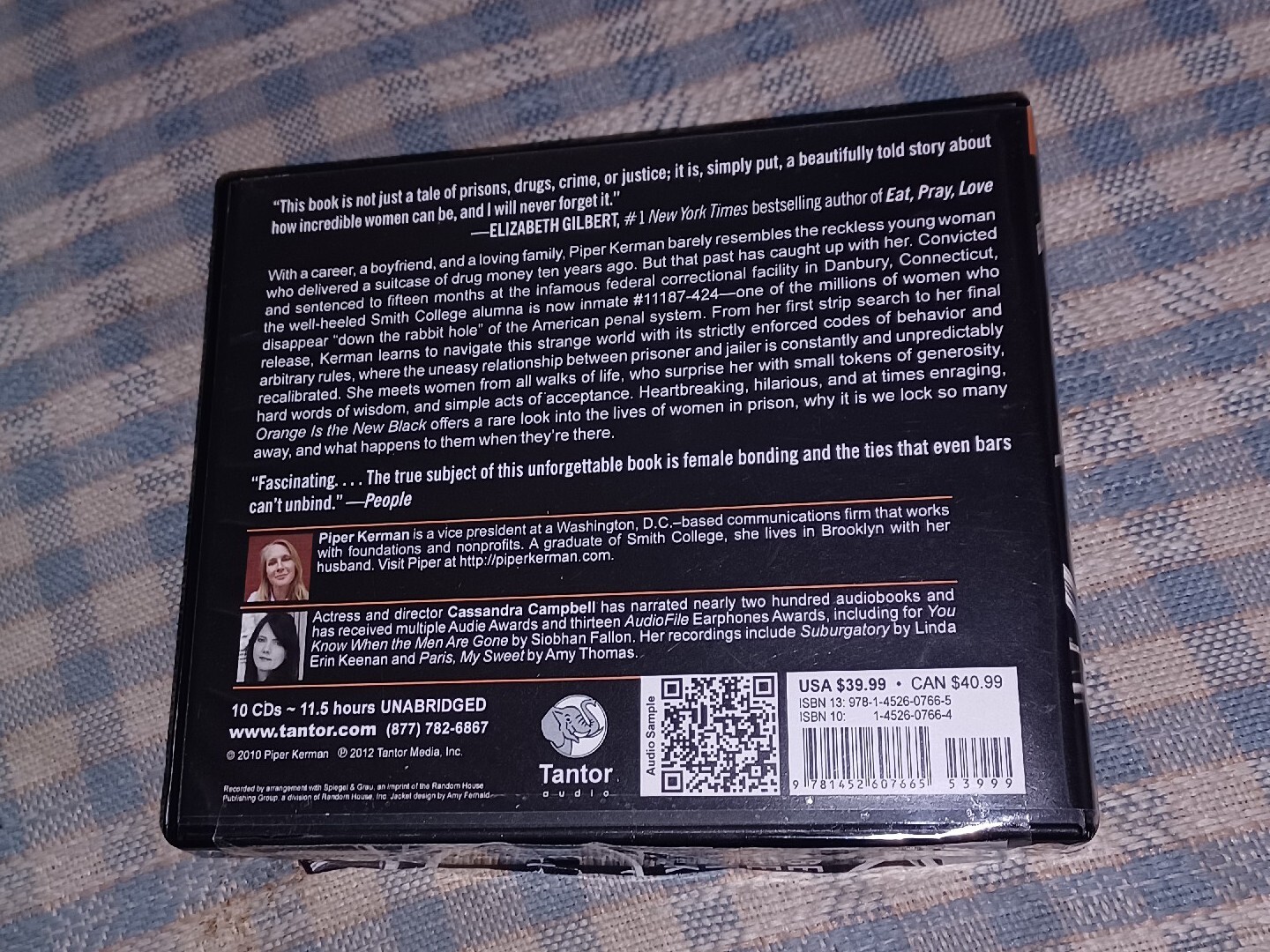 Orange Is the New Black Piper Kerman 10 CD Unabridged Audiobook Woman’s Prison