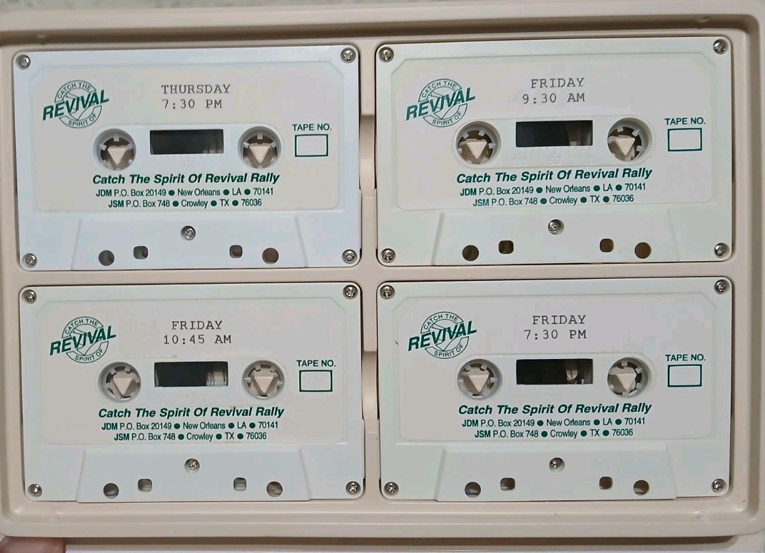 Jerry Savelle Jesse Duplantis Catch Spirit Revival 4 cassette tape Set Christian
