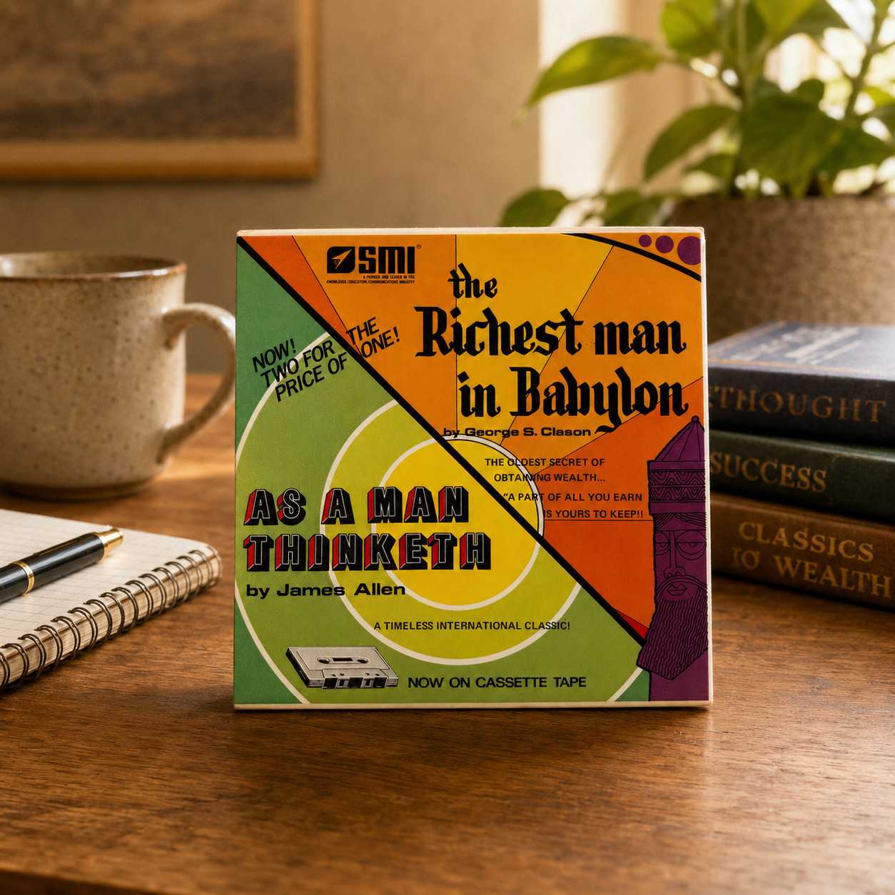 Vintage 1973 SMI Richest Man in Babylon & As a Man Thinketh Cassette Tape