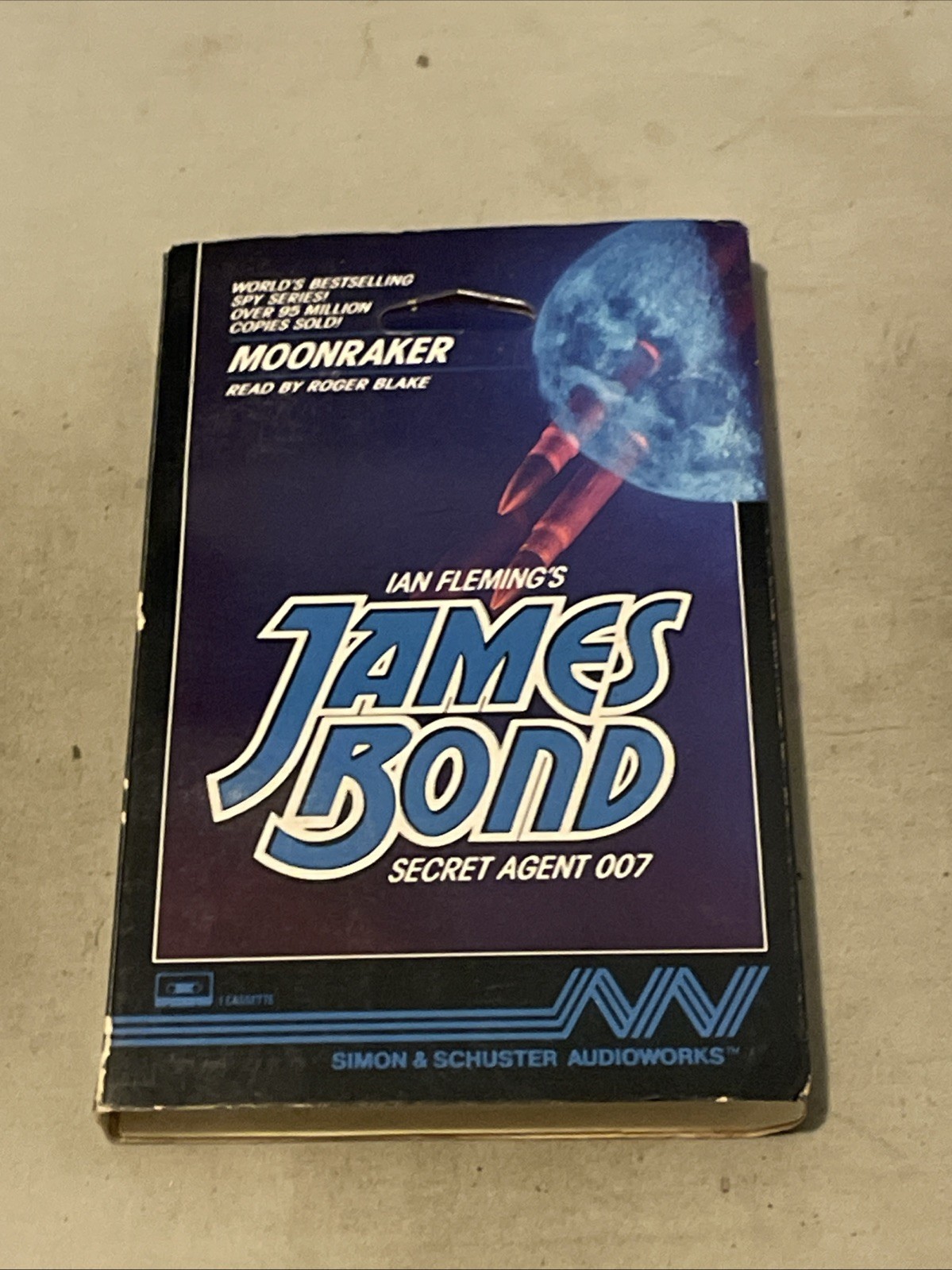 Rare Moonraker Abridged Audiobook On 1 Cassette, Ian Fleming, James Bond 007