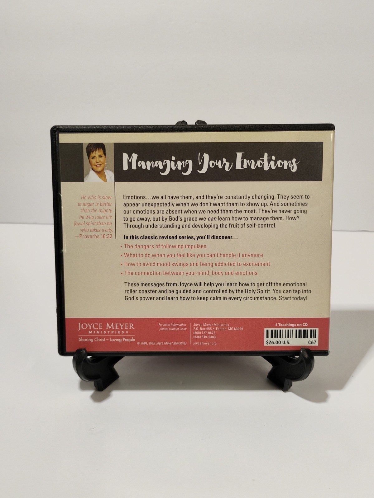 Managing Your Emotions — Joyce Meyer — 4 CD Complete -Audiobook