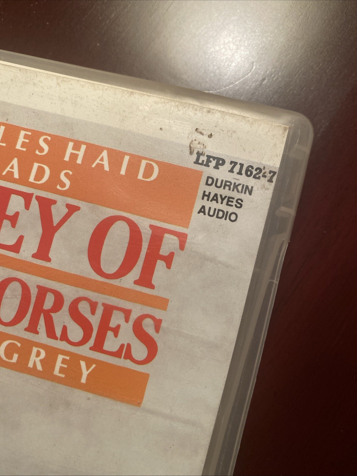 Valley of Wild Horses by Zane Grey Audiobook on Cassette Charles Haid 1986