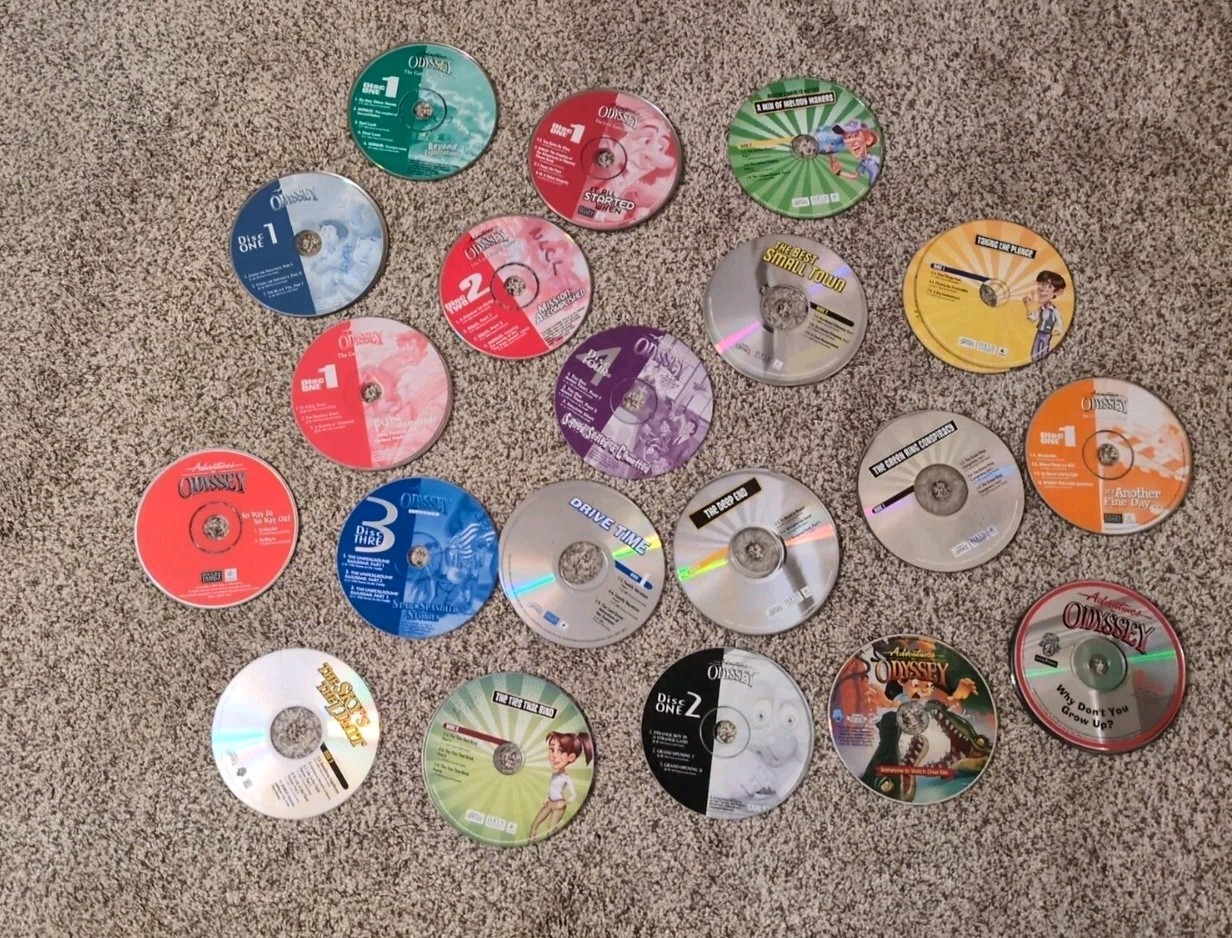 Lot Of Adventures In Odyssey CDs-45+- Various-NOT Tested-Acceptable Con.**READ**