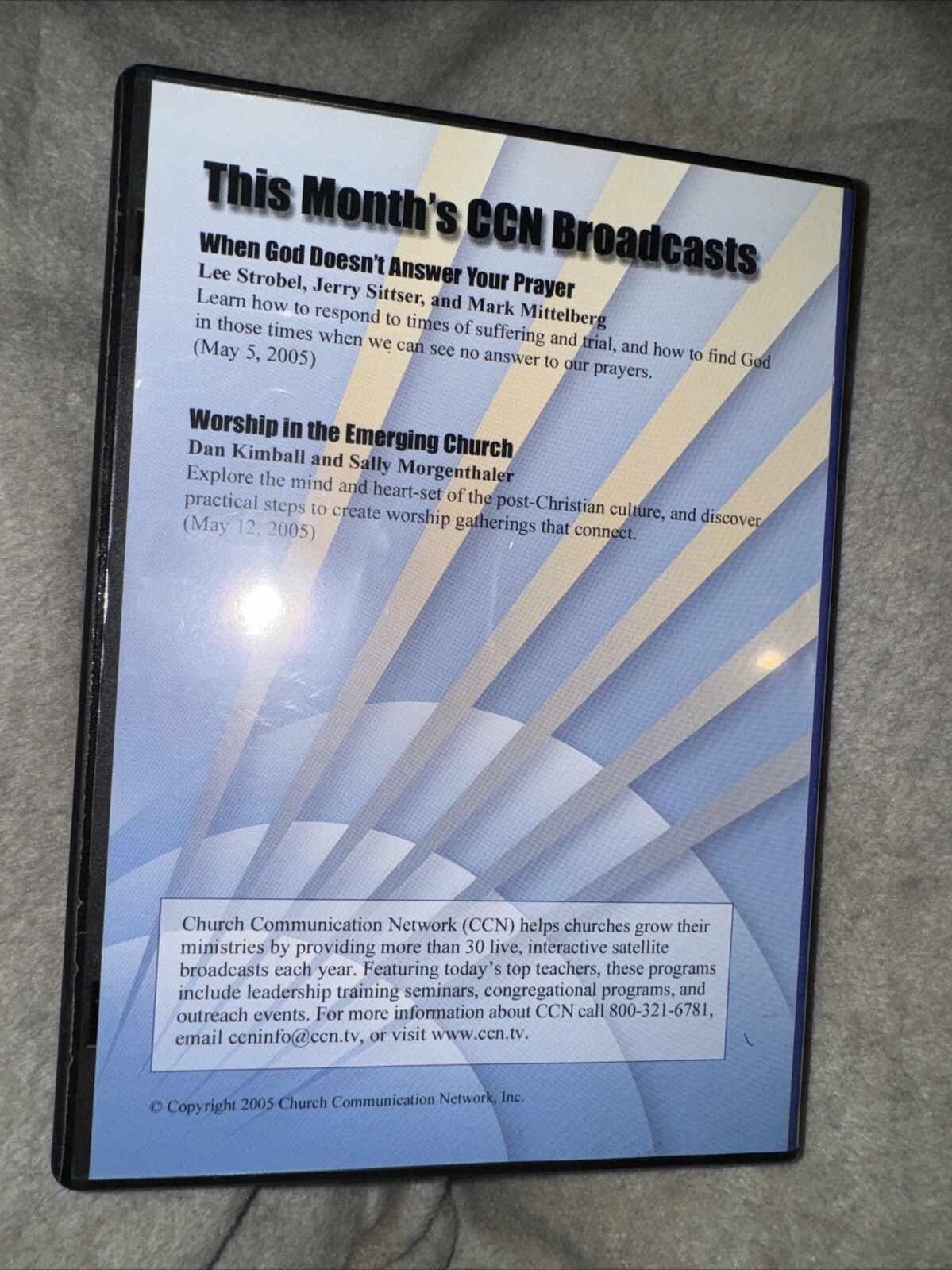 CCN Broadcast Library Church Communication Network CD Sermons Audio 2004 & 2005