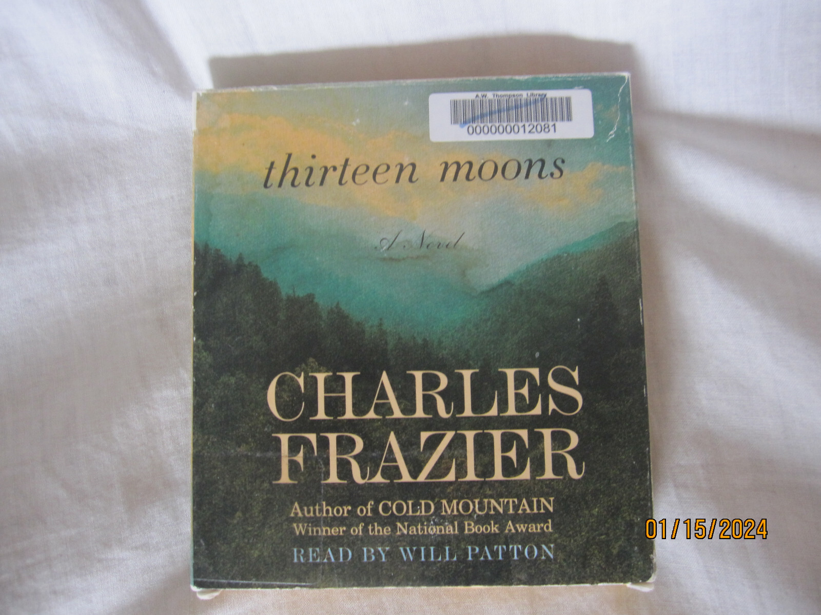 Book on CD, Thirteen Moons by Charles Frazier 5 CD’s, abridged edition preowned