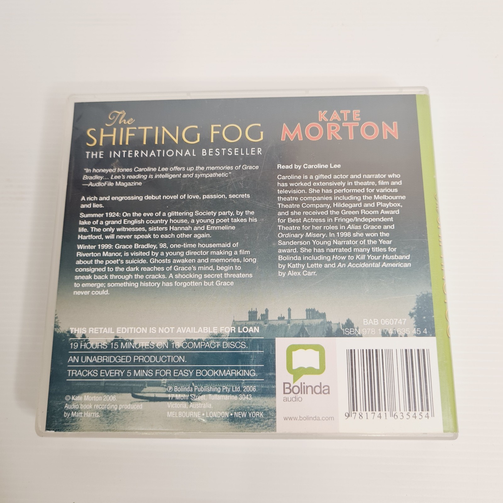 The Shifting Fog by Kate Morton, Audiobook, Women’s fiction drama