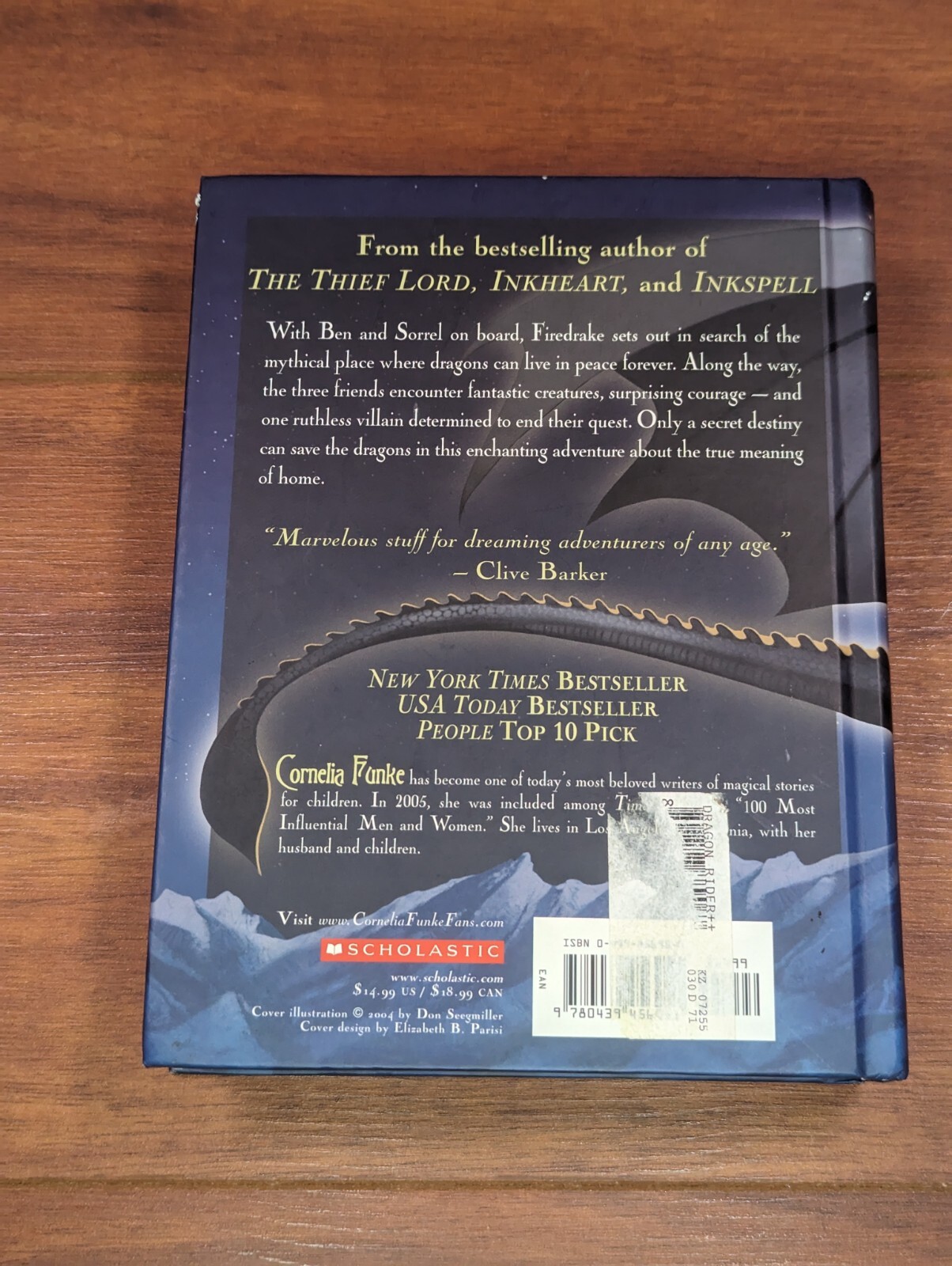 Dragon Rider by Cornelia Funke 2004 First American Edition Hardcover Book