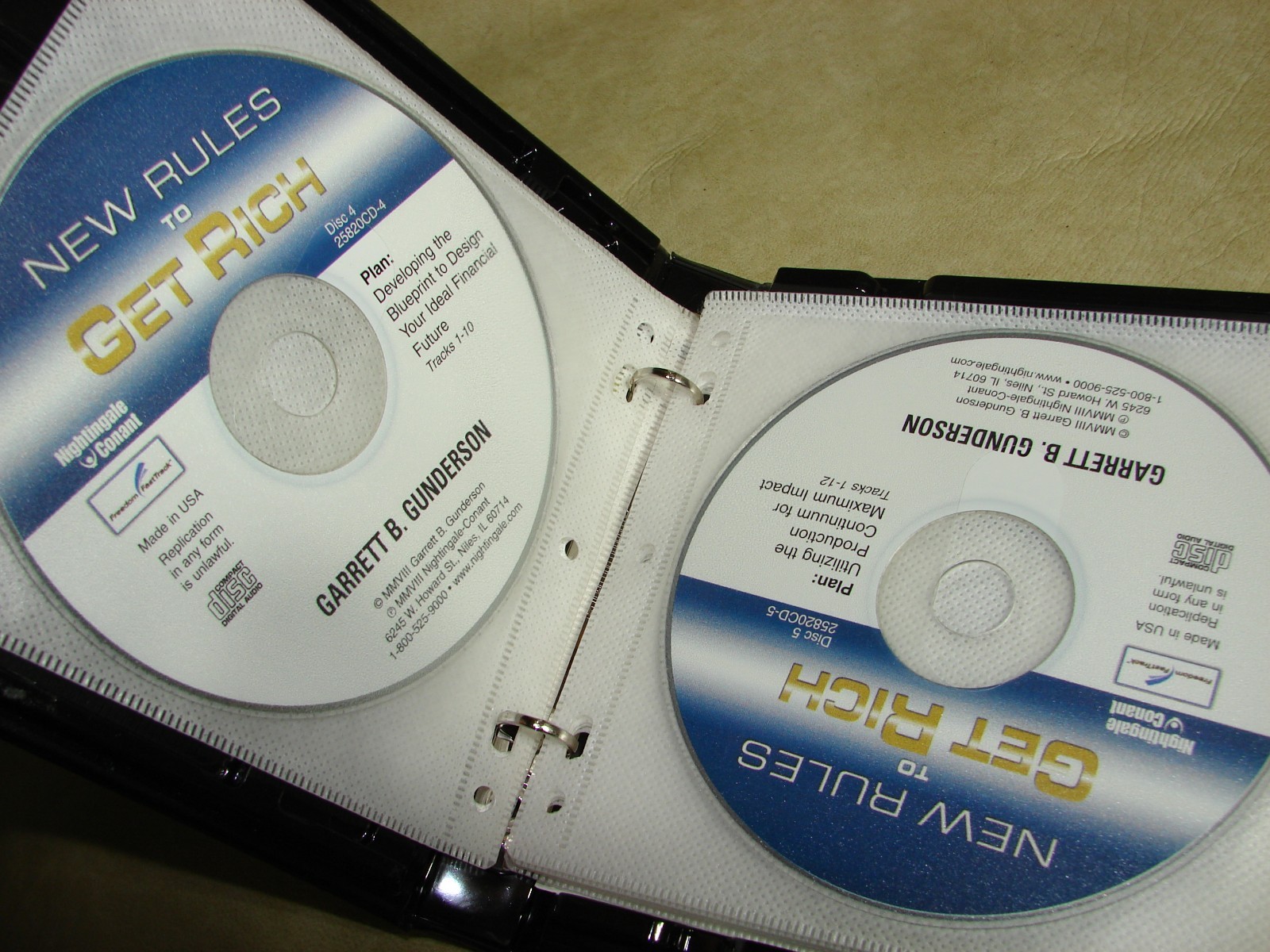 11-CD/DVD Set New Rules to Get Rich Nightingale Conant Optimize Wealth