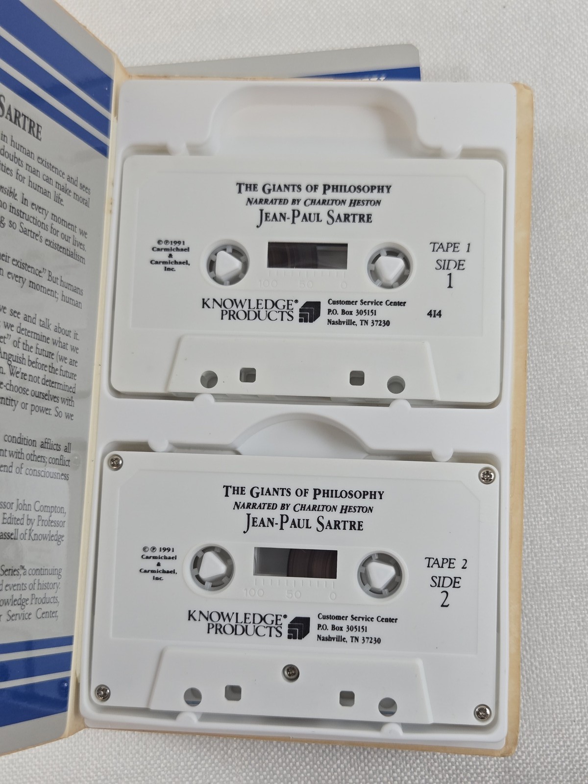 Giants of Philosophy Audiobooks Charlton Heston Narrator Jean-Paul Sartre