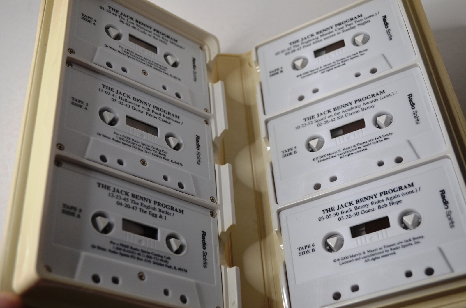 1994 RADIO SPIRITS INC THE JACK BENNY PROGRAM ON 6 CASSETTES 9 HOURS
