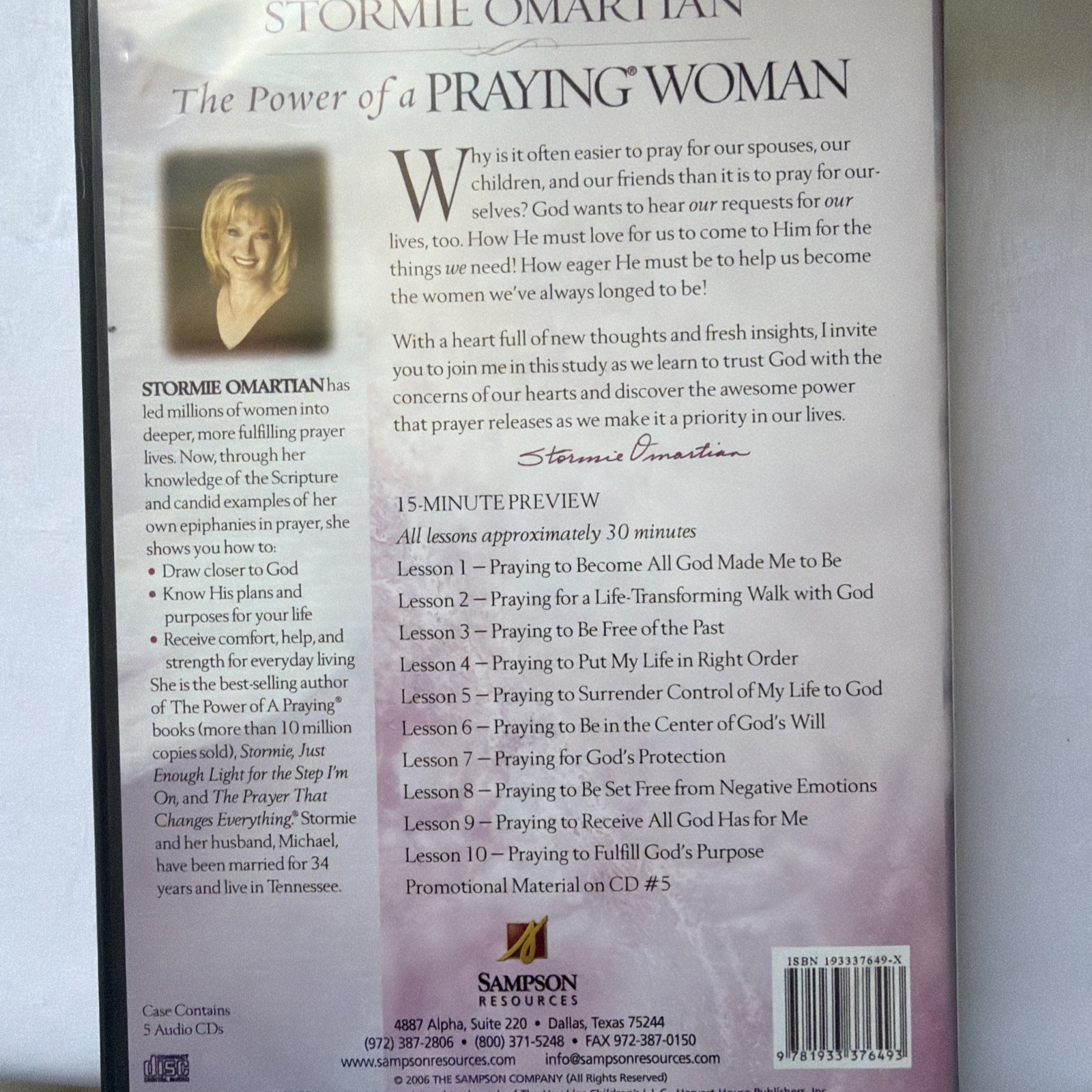 The Power of a Praying Woman : Leader Kit Stormie Omartian CDs, DVDs & Books