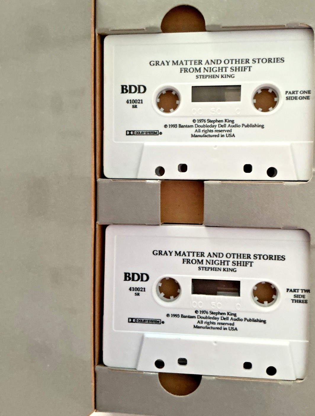 Lot Of 7 STEPHEN KING Audio Books On Cassette- Desperation, Gray Matter, Green M