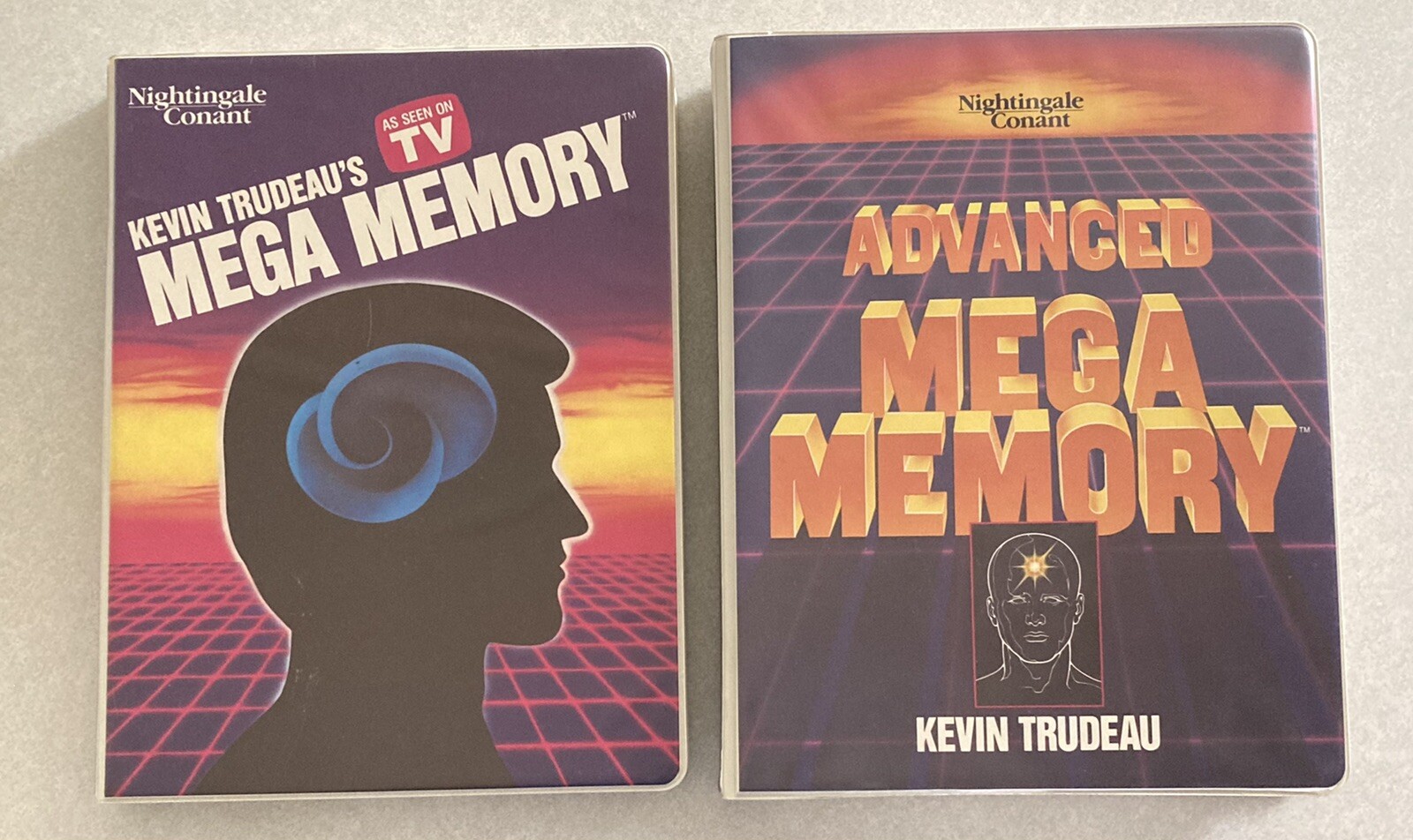 Kevin Trudeau Lot Mega Memory & Advanced Audio Book Cassette VHS Workbooks Set