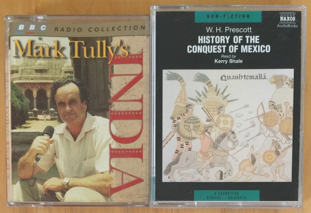 AUDIOBOOKS X 2 MARK TULLY’S INDIA WH PRESCOTT HISTORY OF THE CONQUEST OF MEXICO