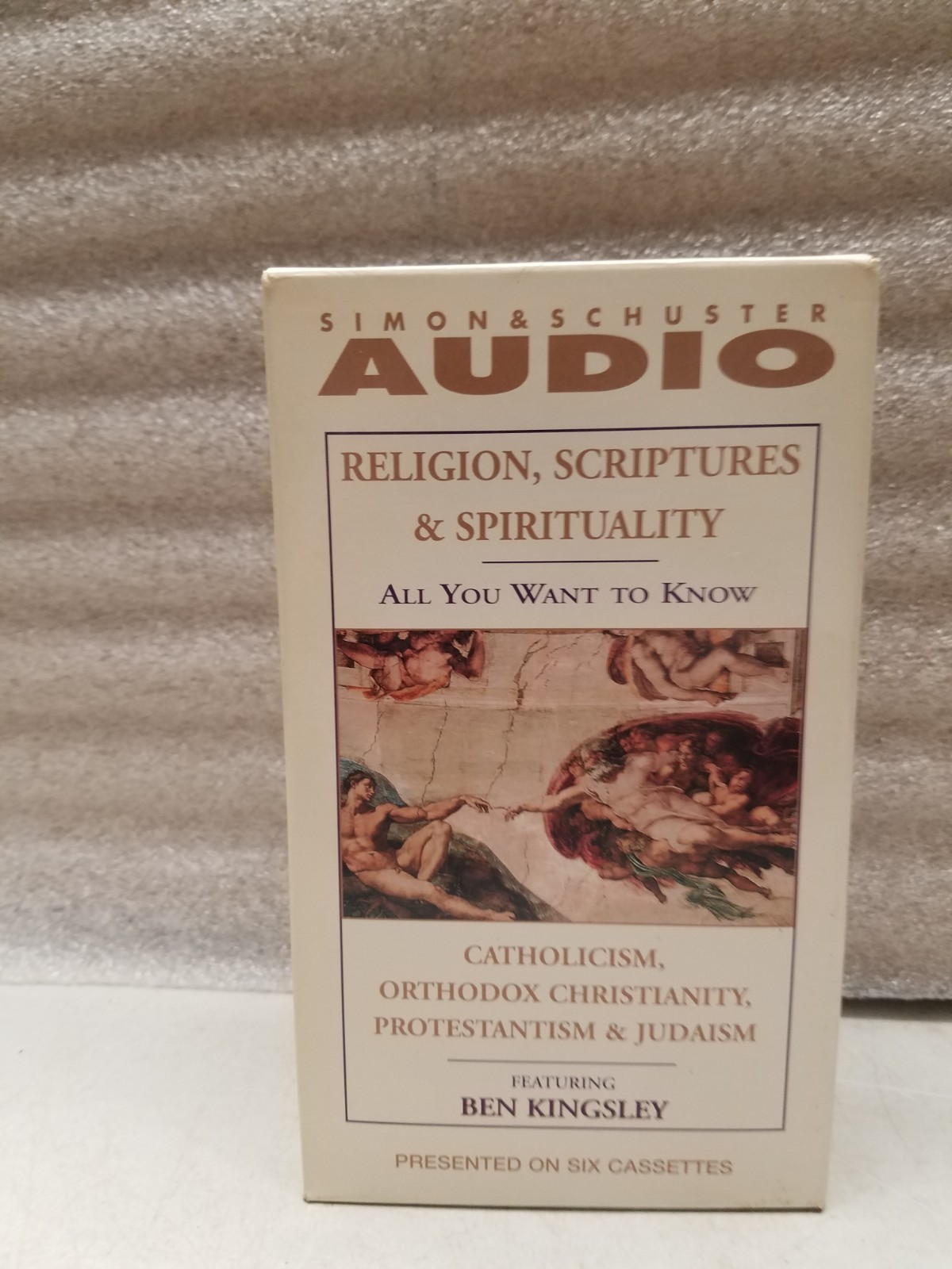 Religion, Scriptures & Spirituality Read by Ben Kingsley 6 Cassettee Audio Tape