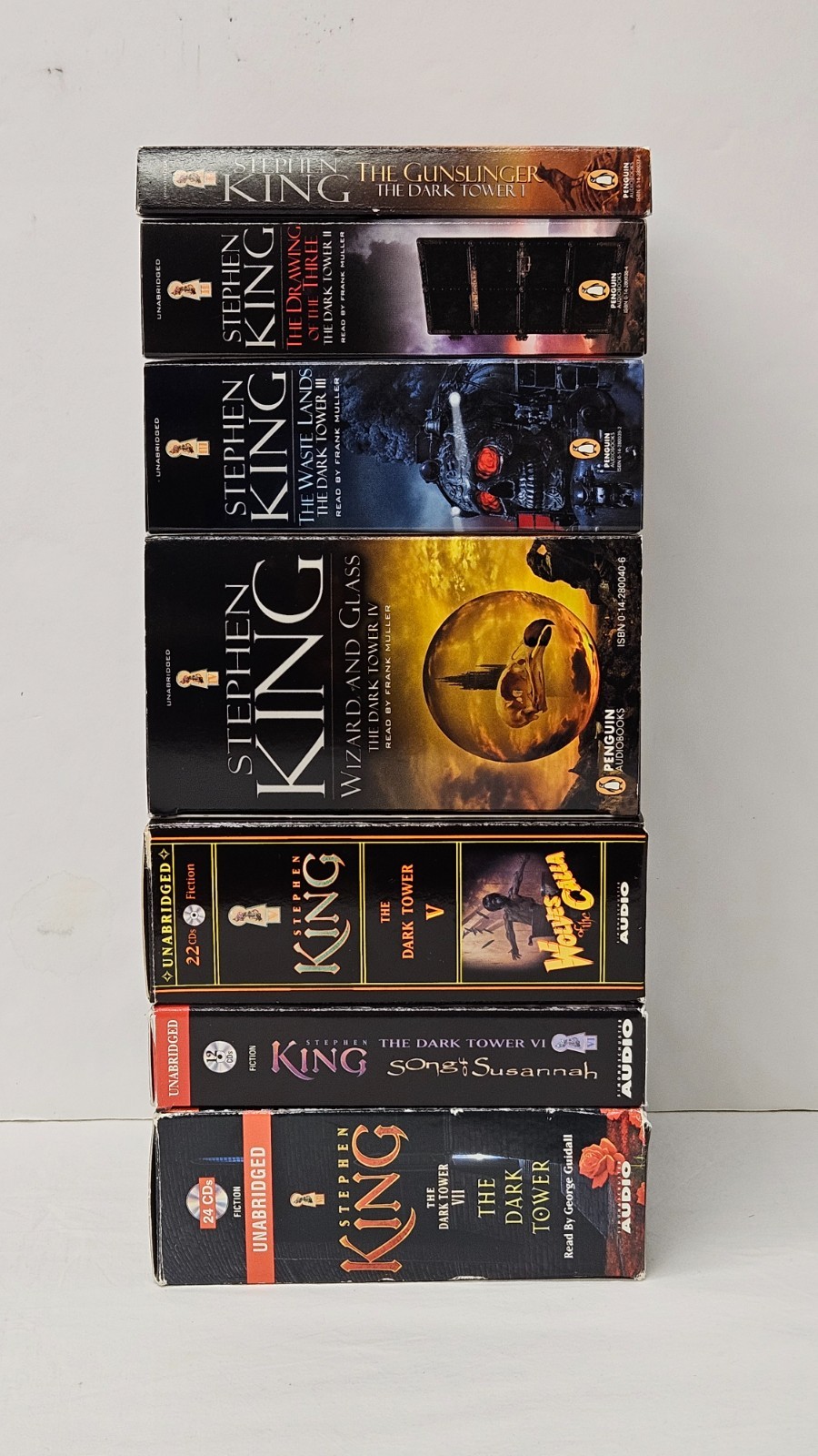 Stephen King The Dark Tower Audiobooks Books 1-7 CD Box Sets Complete Unabridged