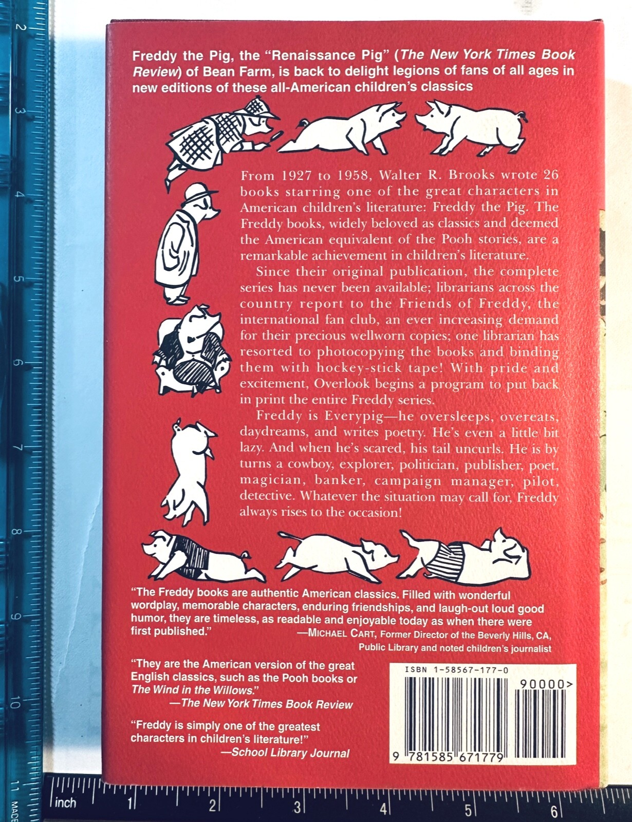 BROOKS: Freddy Goes Camping (Freddy the Pig #15) (The Overlook Press, 2001)