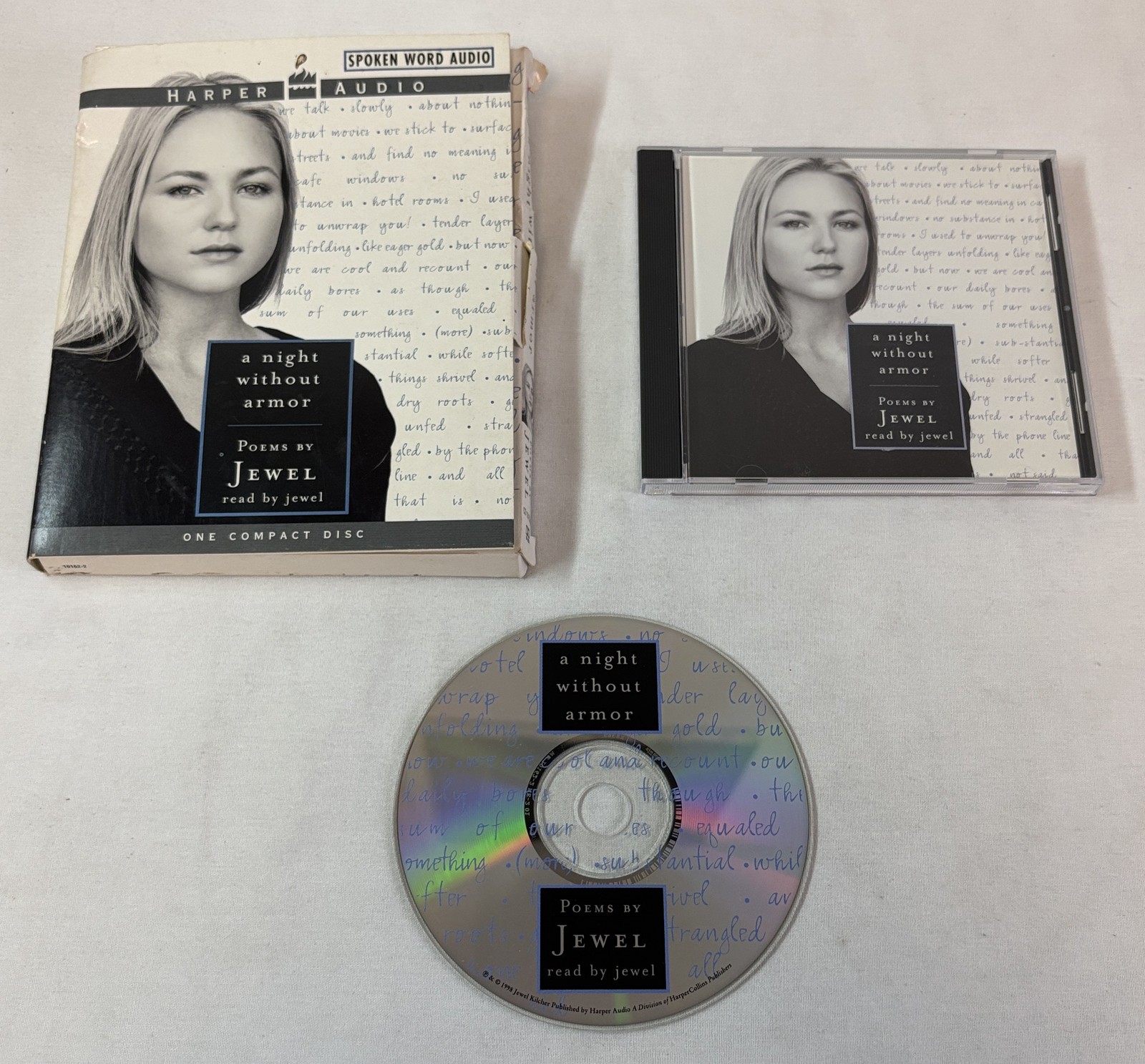 CD audiobook ~ JEWEL — A NIGHT WITHOUT ARMOR