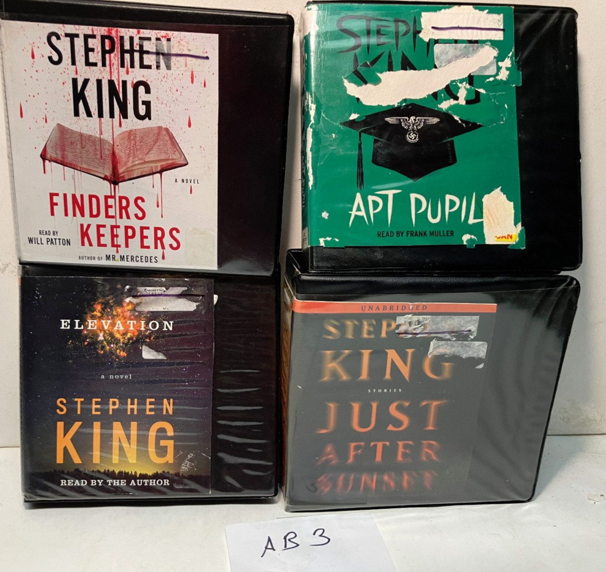 finders keepers,elevation ,just after sunset,apt pupil audiobooksfree shipping