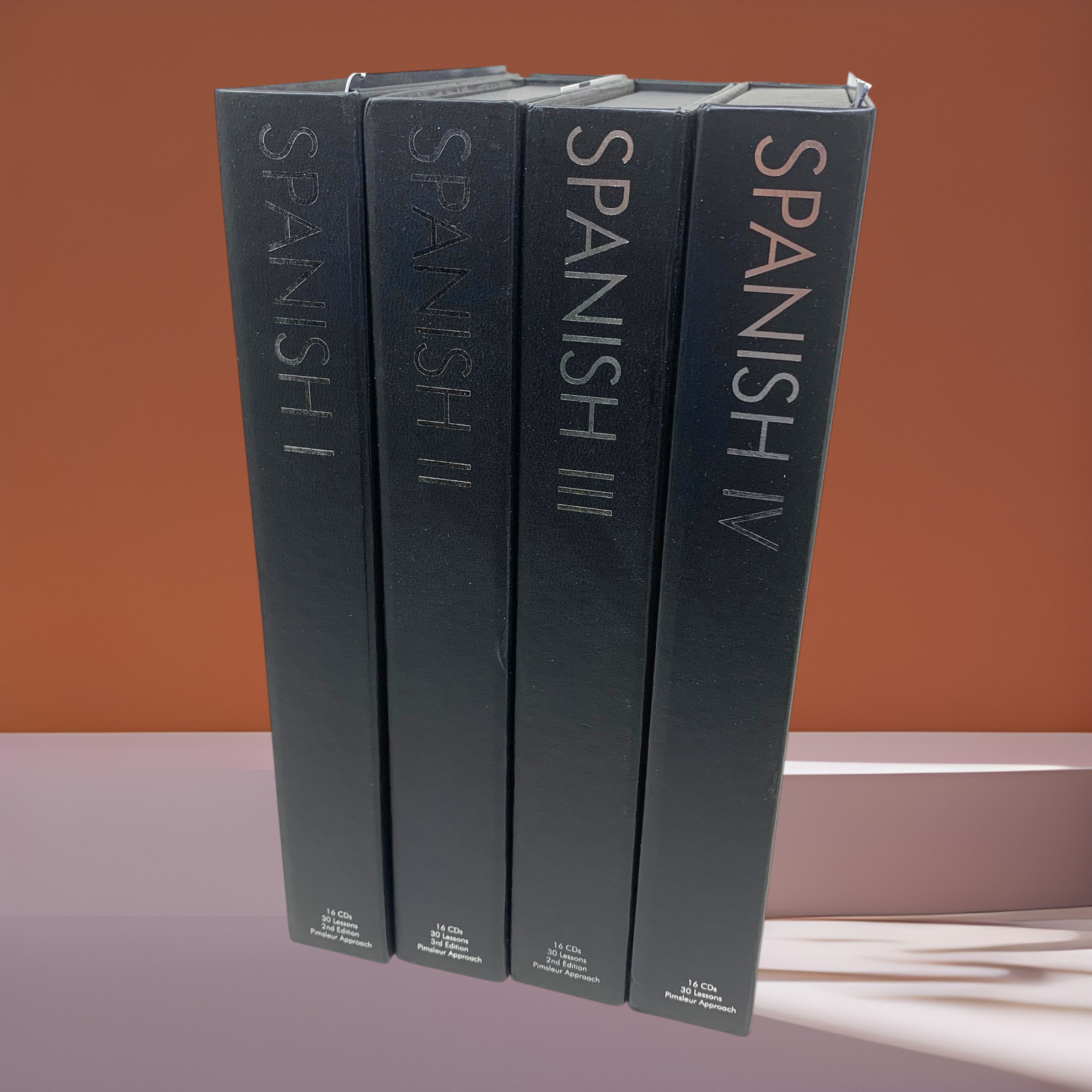 NEW Pimsleur Approach Gold Edition Spanish I II III IV 1-4 Complete 64 CD Set
