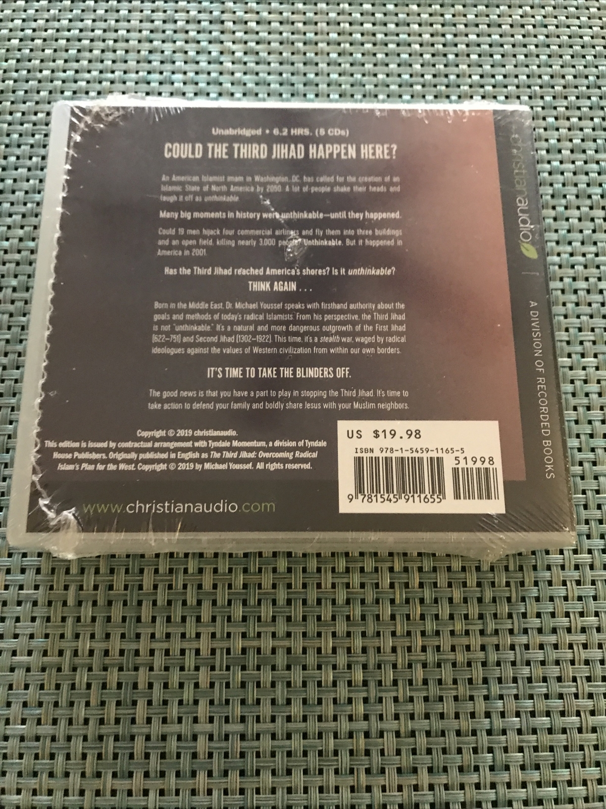 The Third Jihad: Overcoming Radical Islam’s Plan for the West (Audio CD) New