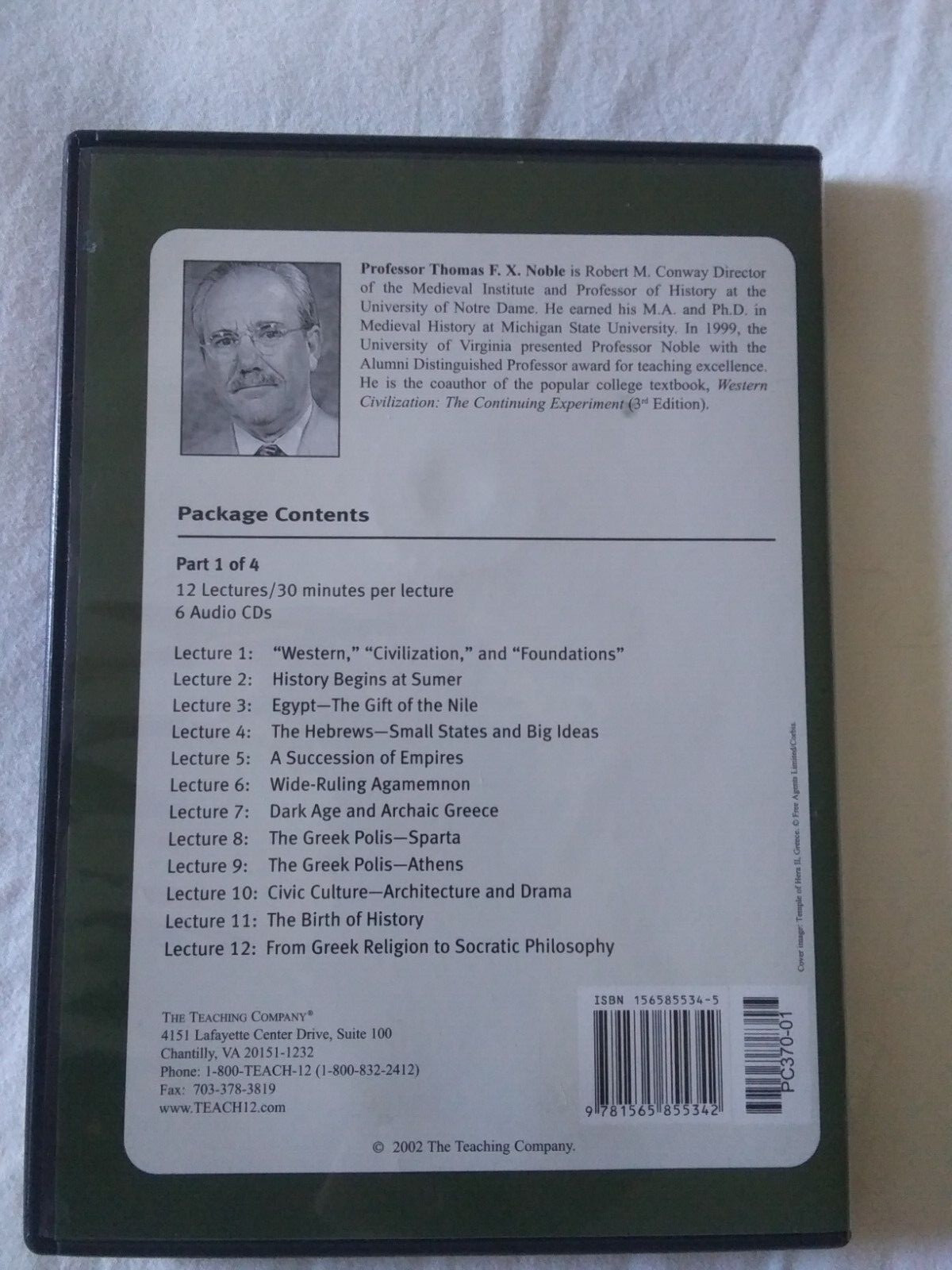 The Great Courses 2002 Ancient & Medieval History part 1 audio cd