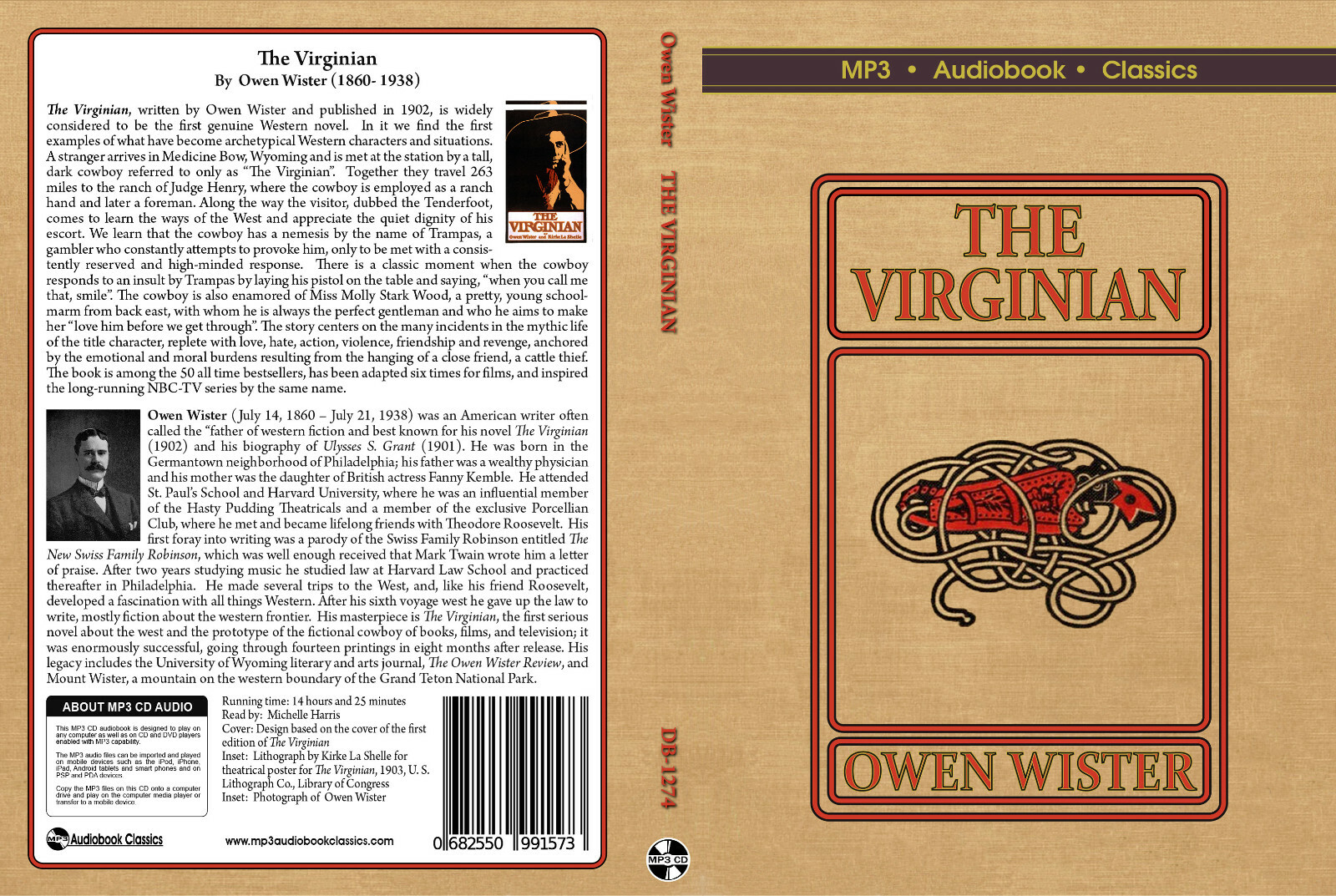 The Virginian — MP3 CD Audiobook in DVD case