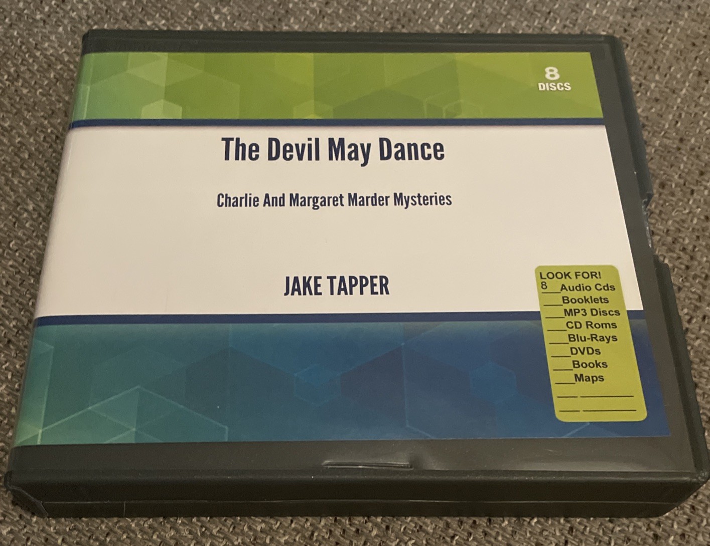 The Devil May Dance By Jake Tapper A Charlie & Margaret Marder Mysteries CD 2021