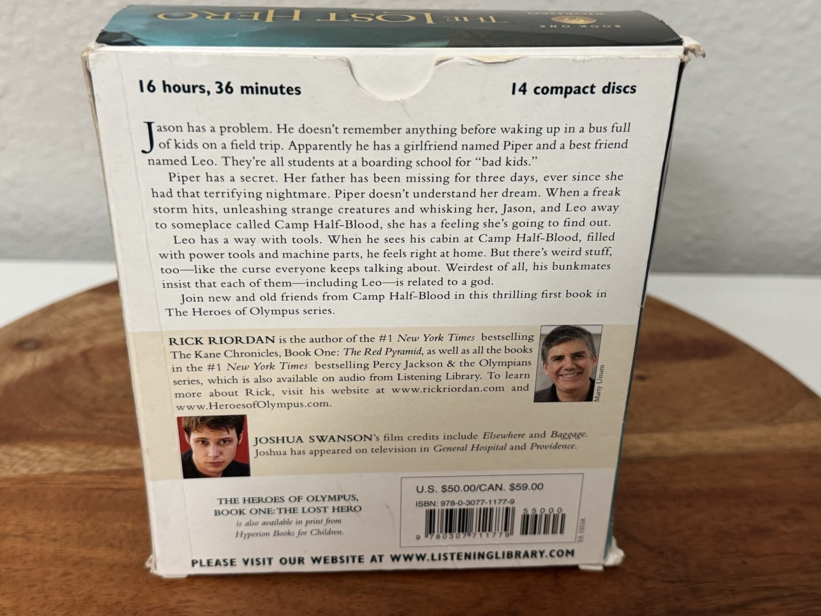 The Heroes of Olympus 1, 2, & 3 Books Rick Riordan Audiobook Unabridged CD