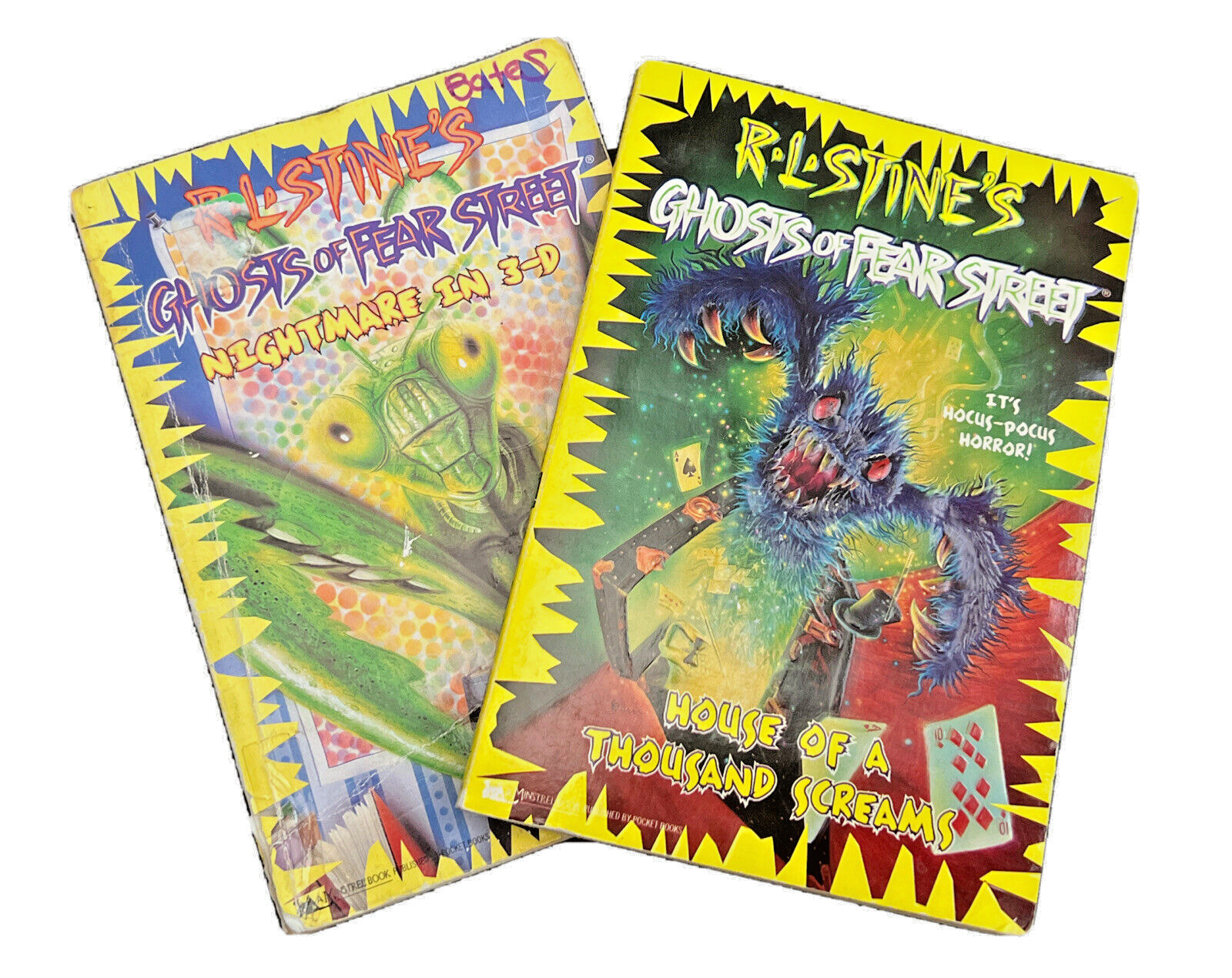 R.L Stine Ghosts of Fear Street Lot Nightmare in 3-D House Of A Thousand Screams