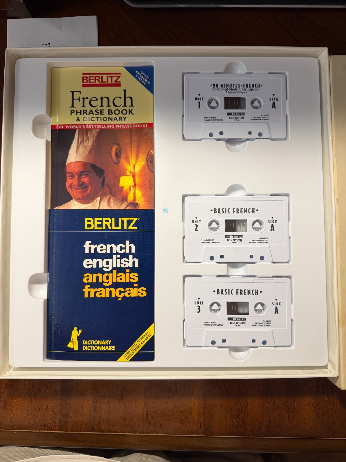 Beautifully Assembled Berlitz Course inBasic French w/ Cassettes, Phrasebook etc