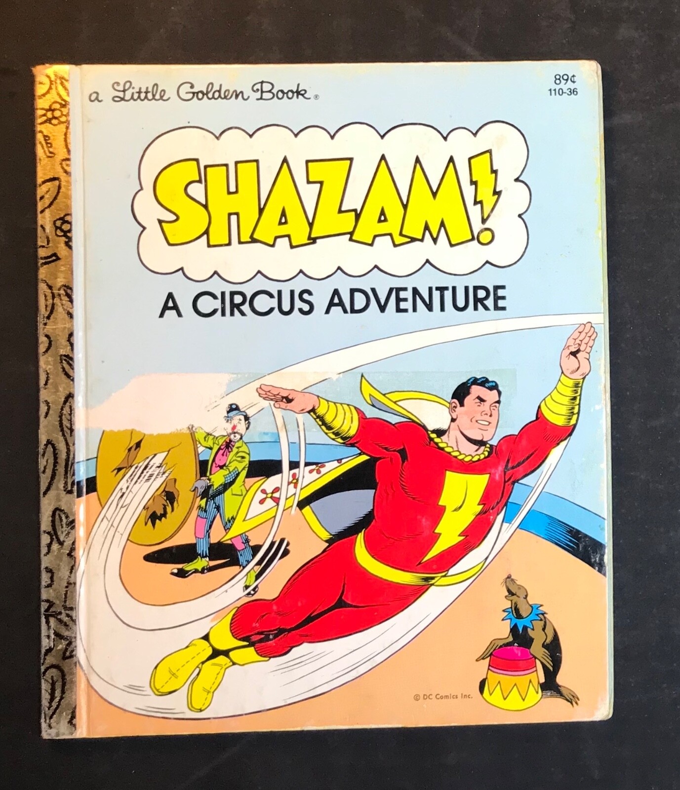 SHAZAM! A CIRCUS ADVENTURE A Little Golden Book 1977 Captain Marvel DC Comics