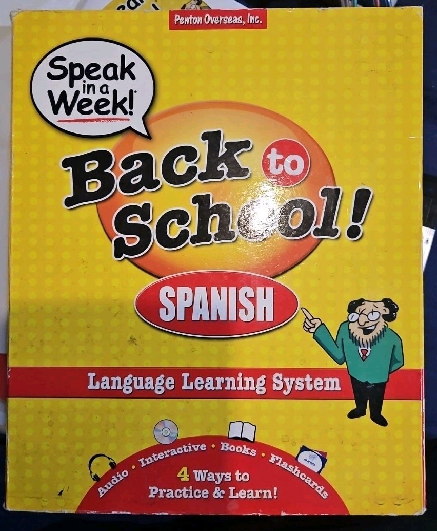 Speak in a Week Spanish (2008) Discs & Verb Book Only! Missing Flashcards